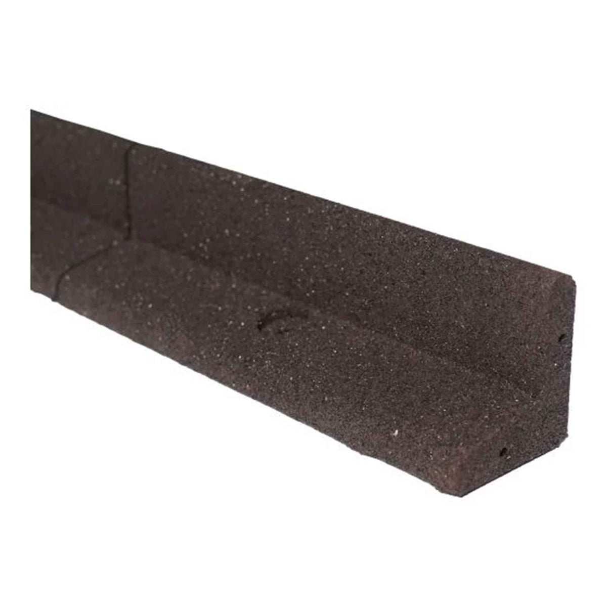 Bordure de jardin EcoBorder avec ancrages, 48" x 3" x 3" (brun)