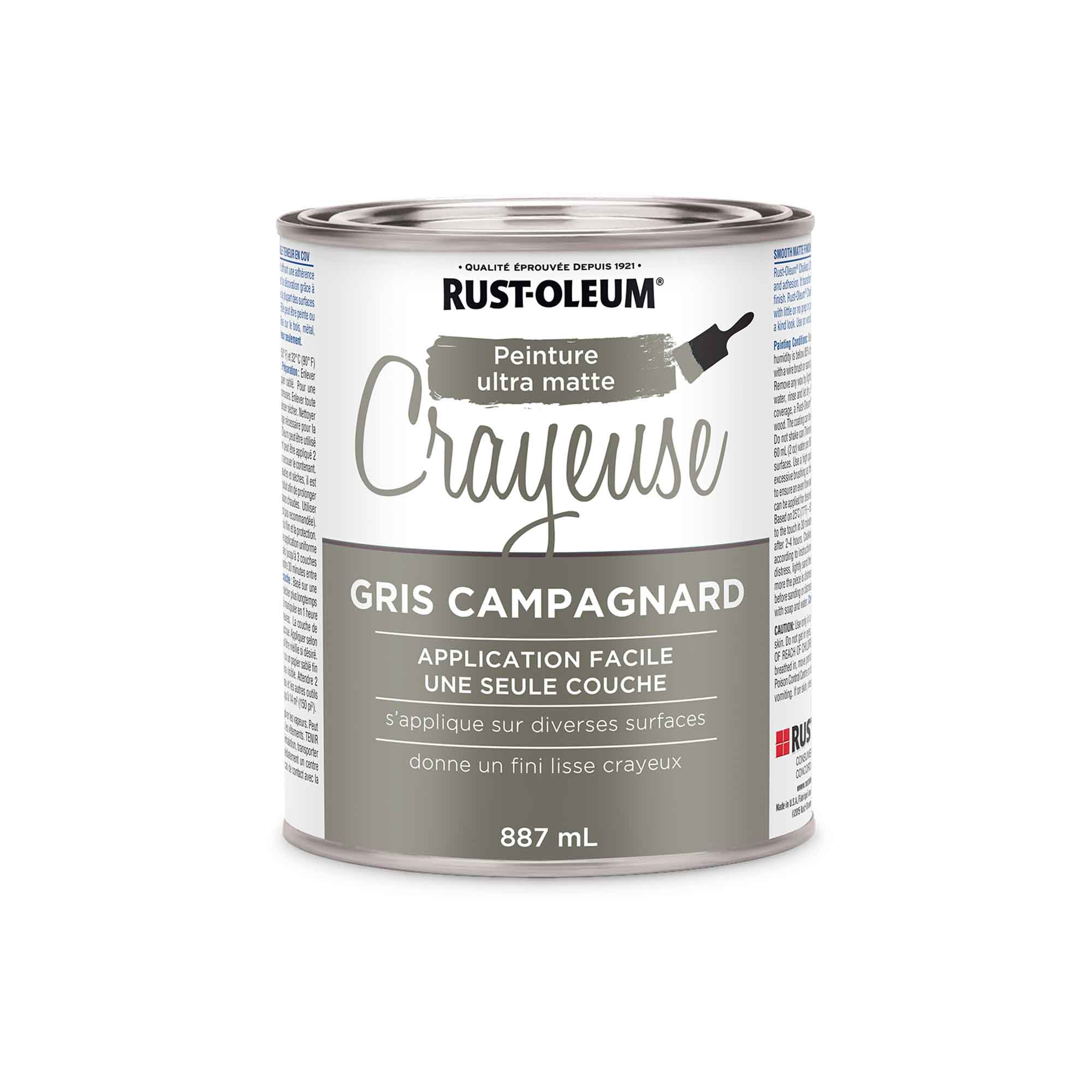 Peinture à la craie Ultra Mate gris campagnard, 887 ml