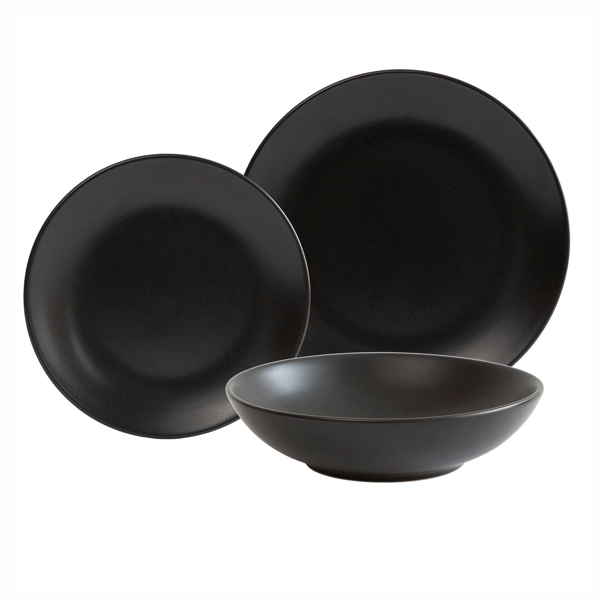 Ensemble de vaisselle Ebony, 12 morceaux