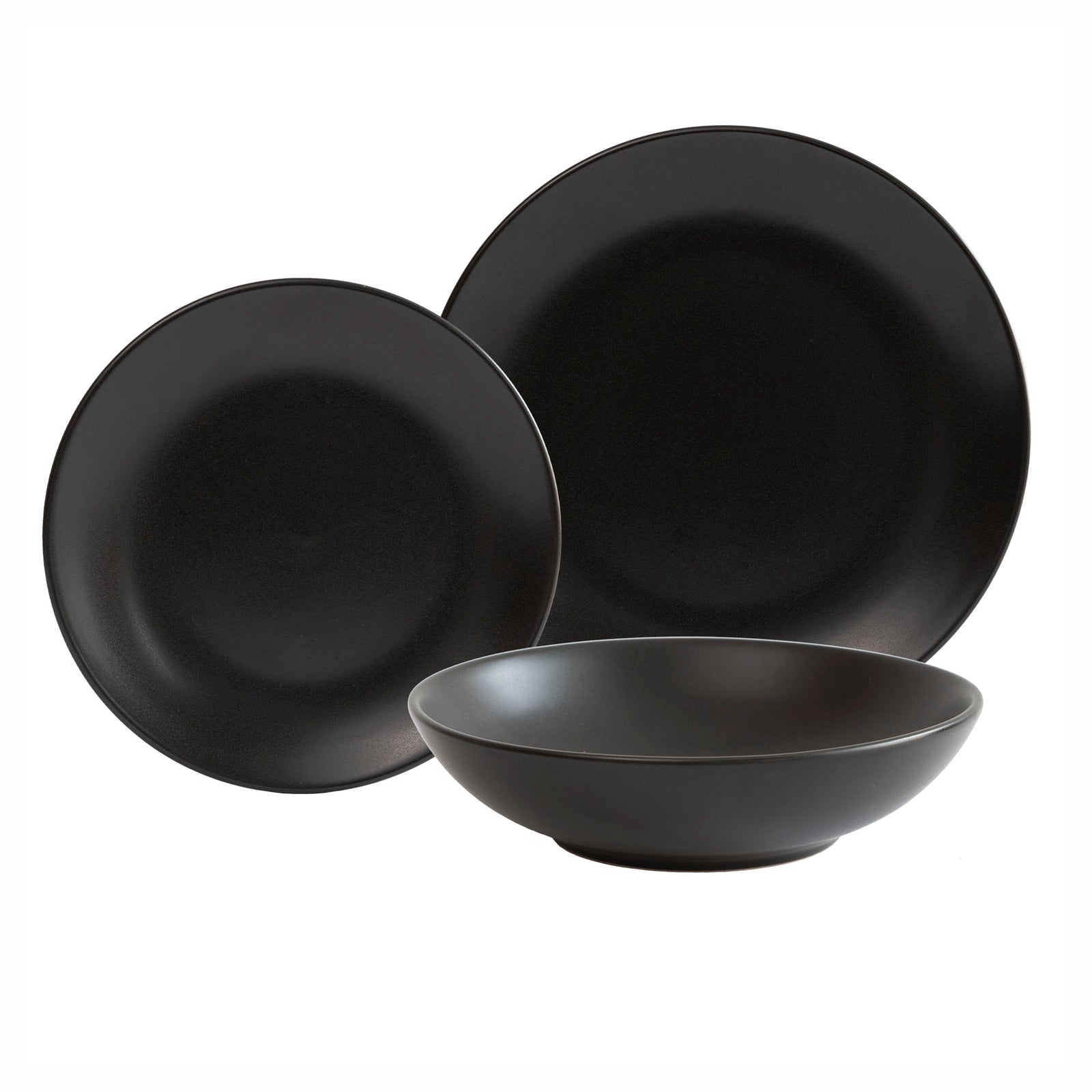 Ensemble de vaisselle Ebony, 12 morceaux