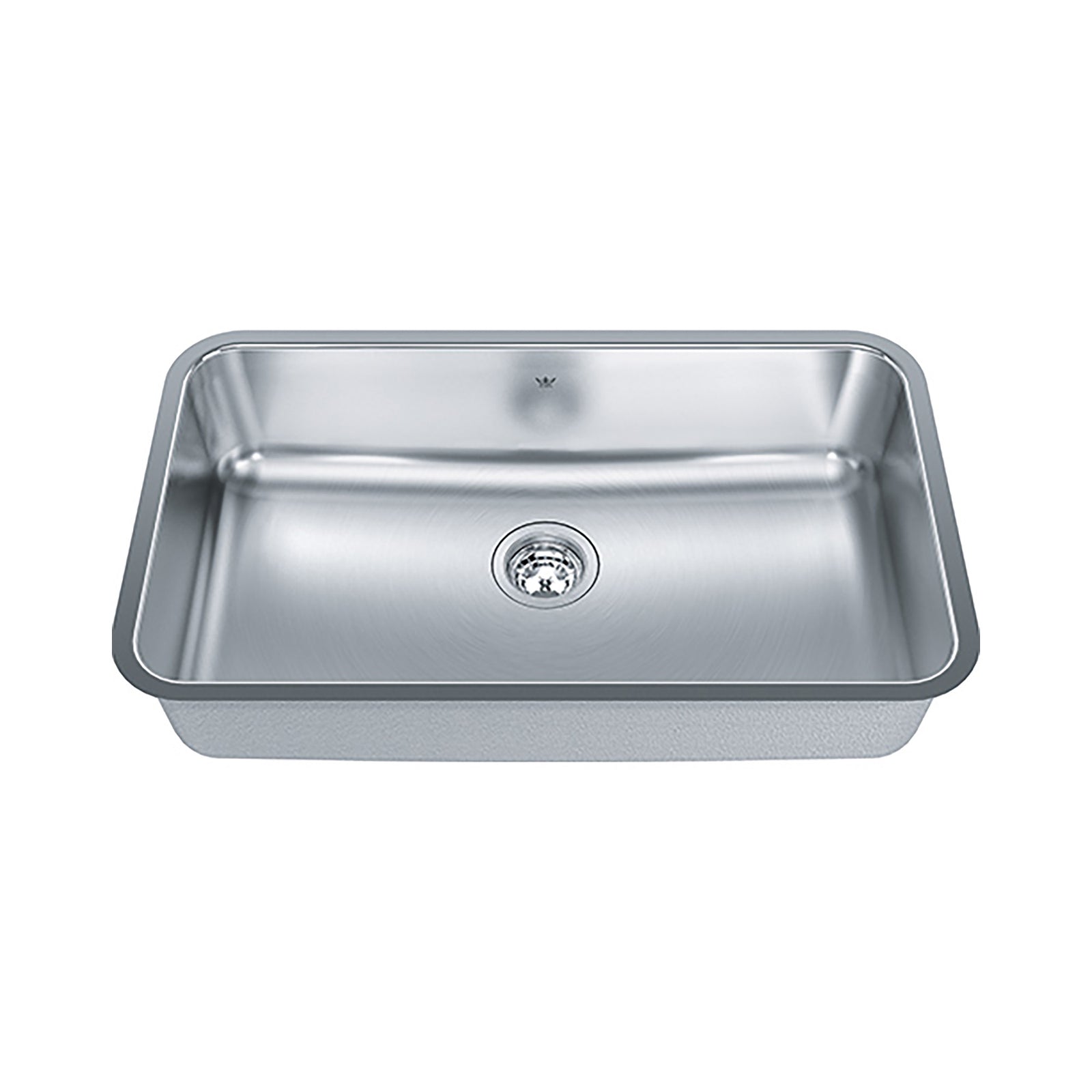Évier à cuve simple Steel Queen en acier inoxydable à montage sous comptoir, 30-3/4" x 17-3/4" x 8'' 