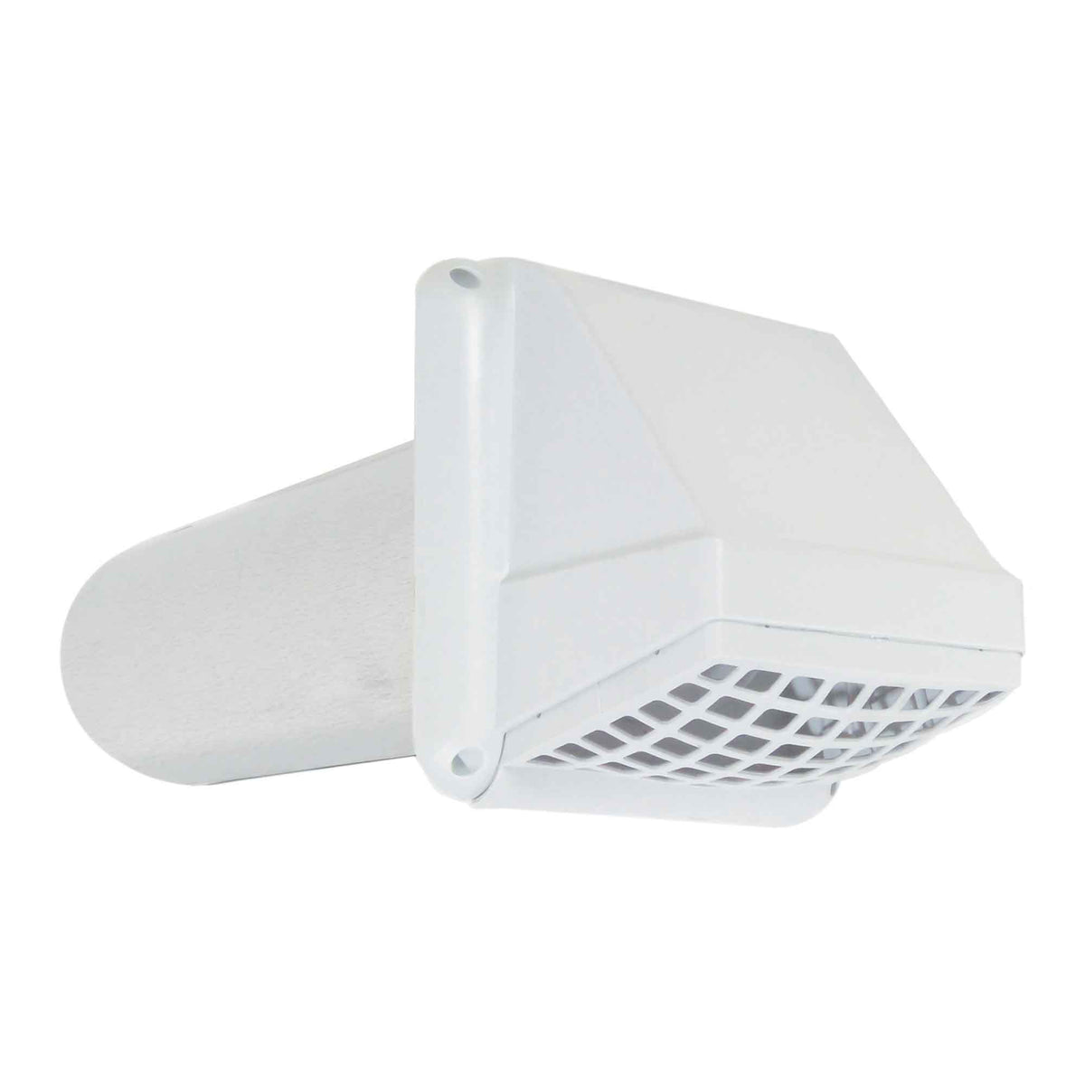 Évent de ventilation avec grille en plastique blanc, 3&quot;