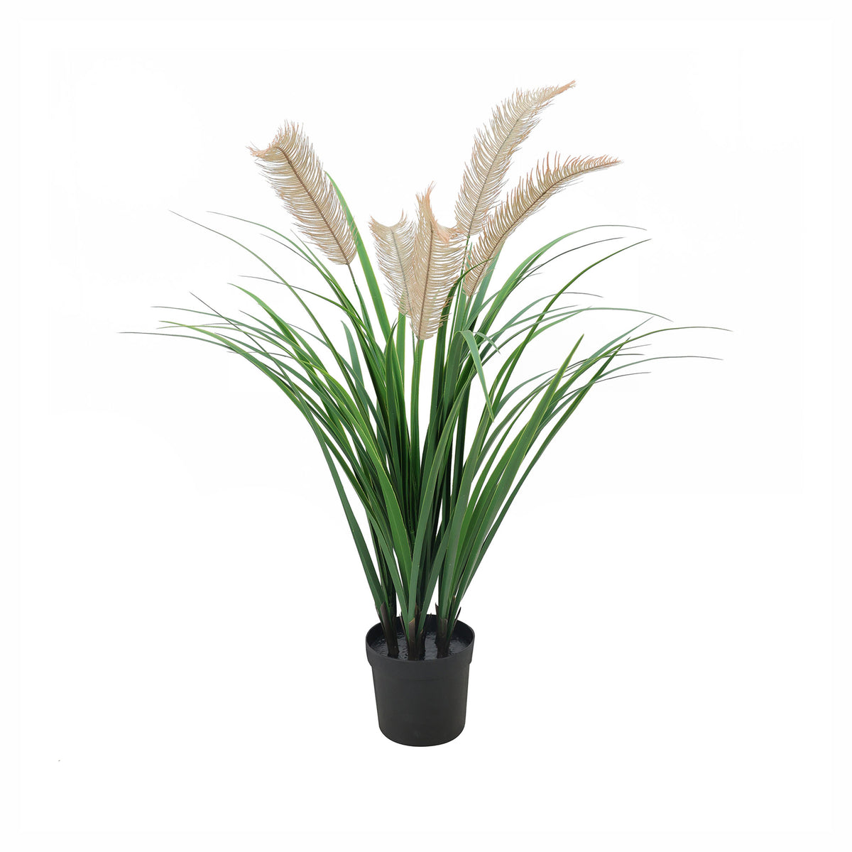 Plant de graminées artificiel avec plumes, 36"