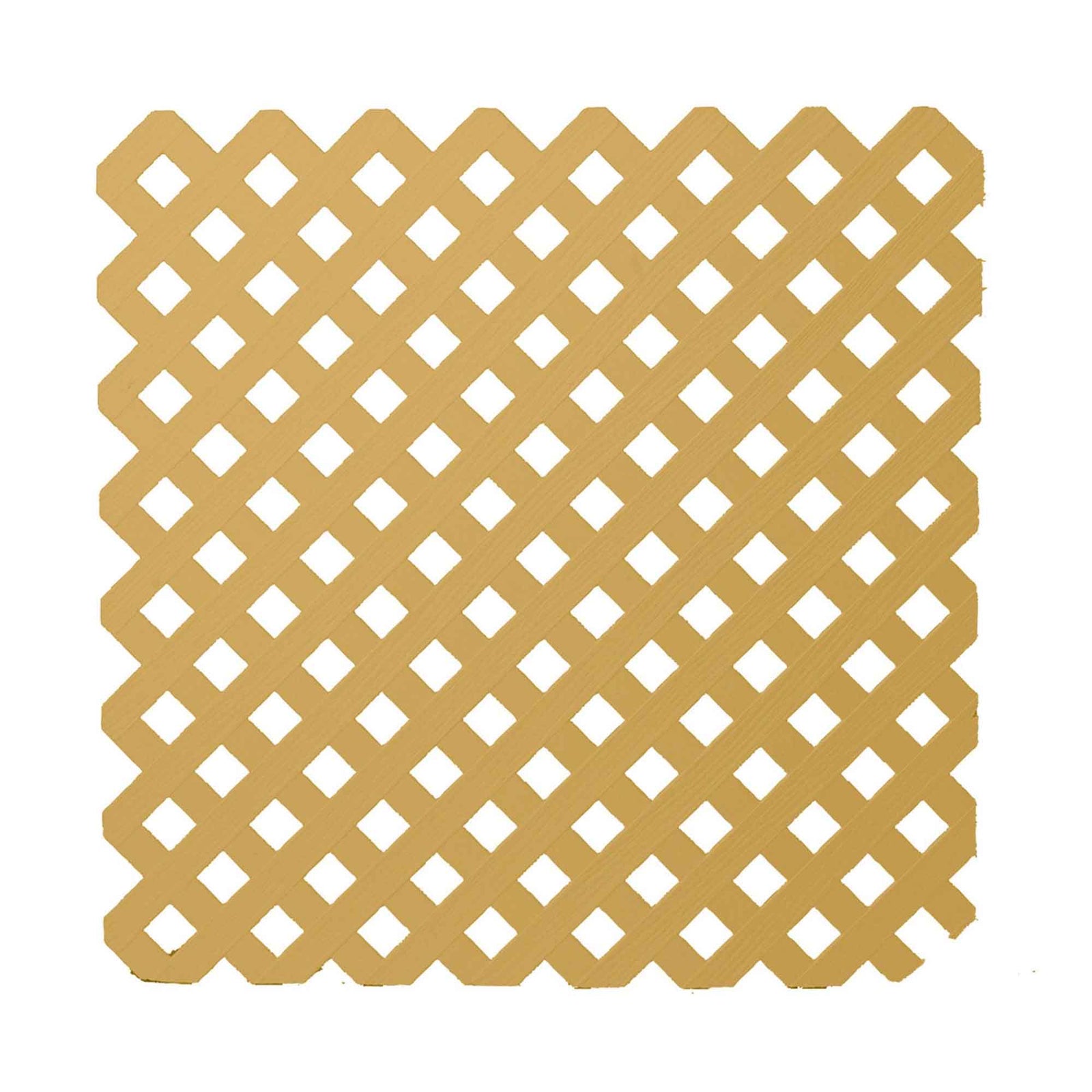 Treillis d'intimité en PVC à motif de losanges, 4' x 8' (cèdre)
