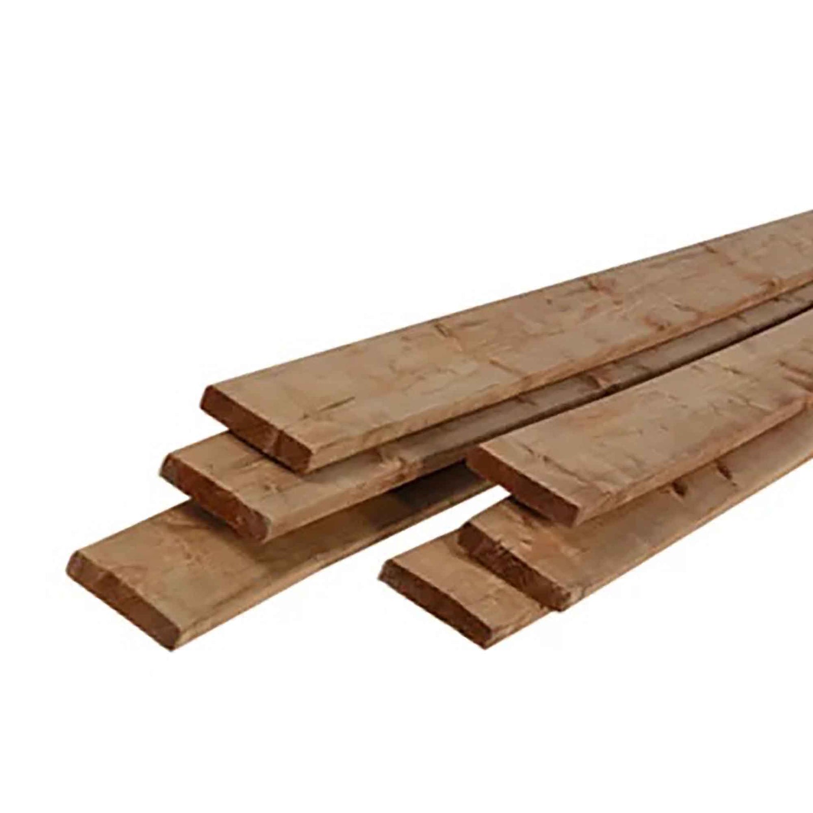 Bois traité brun de Première Qualité, 1" x 4" x 12'