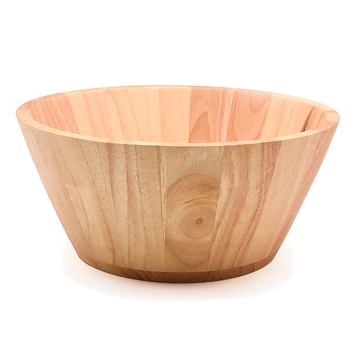 Bol de service en bois d'hévéa, 10"