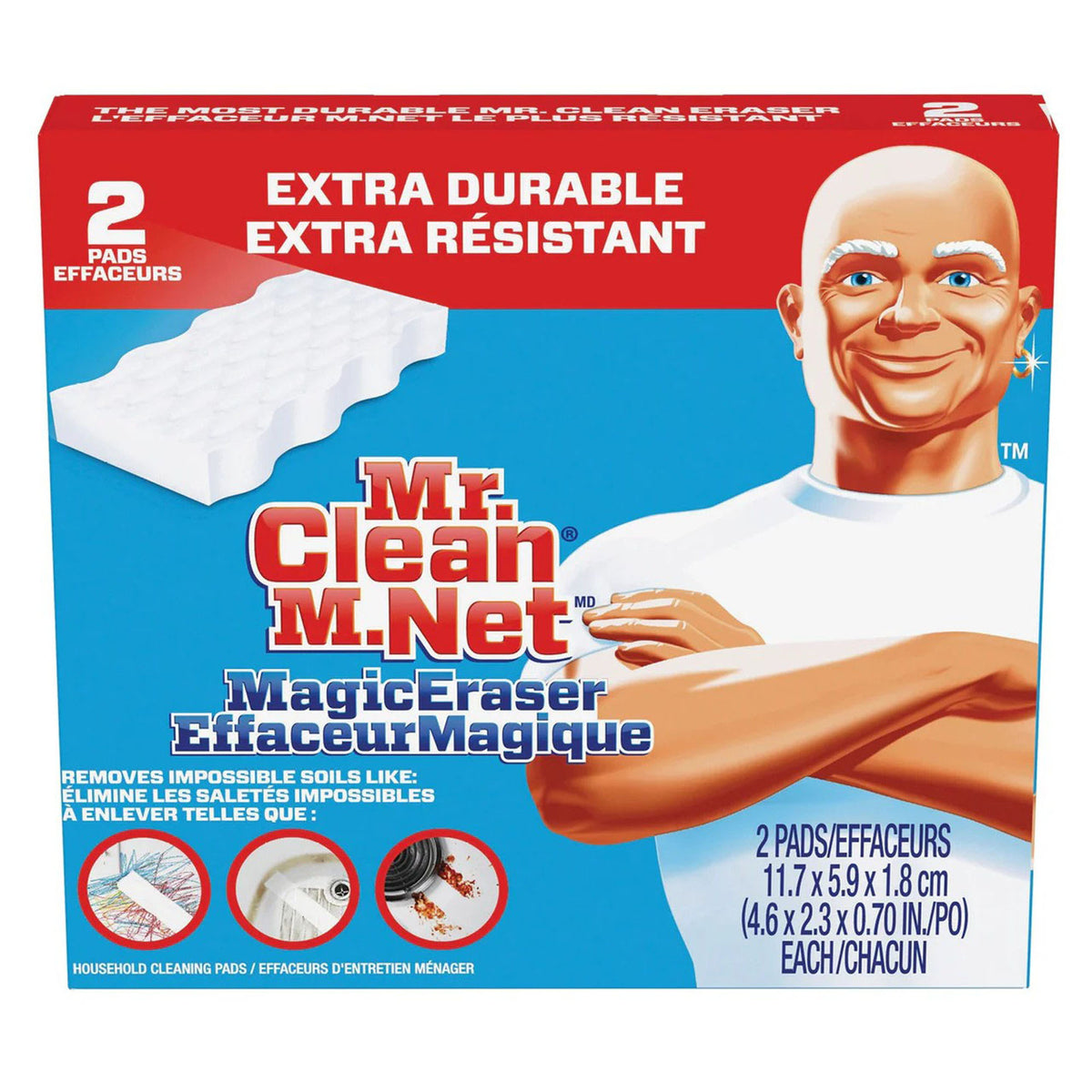 Effaceur magique extra résistant, 2 unités