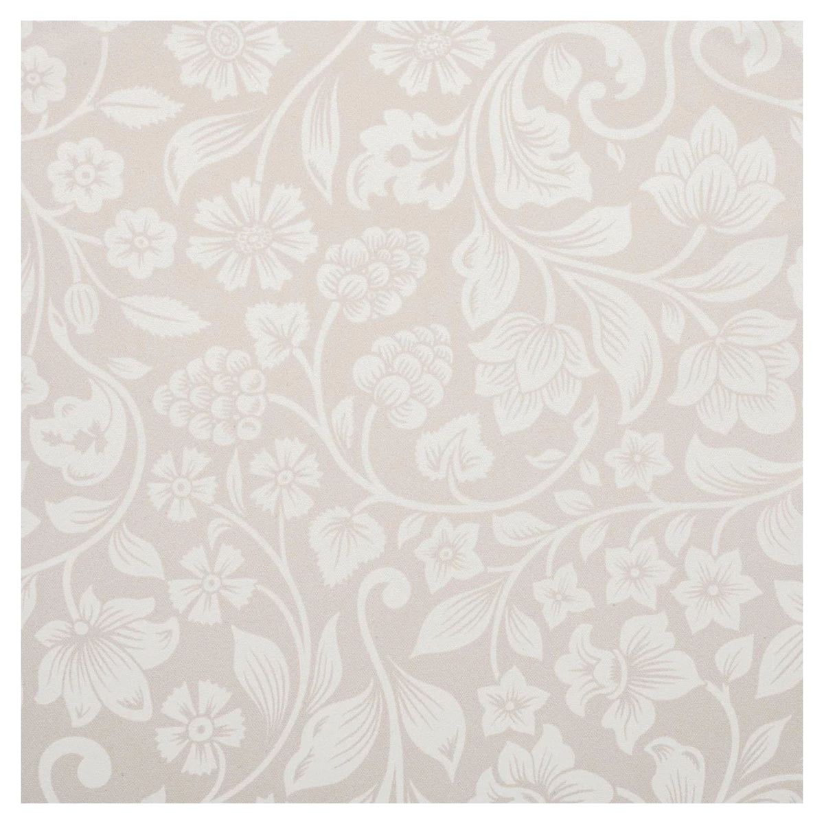 Nappe Keya beige avec un imprimé fleurie, 54" x 72"