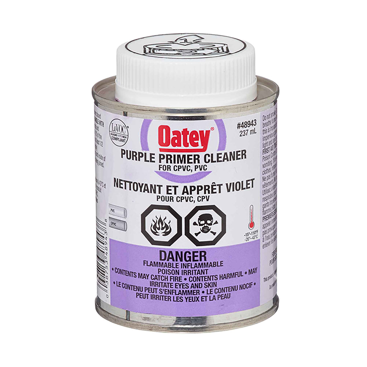 Nettoyant et apprêt violet pour CPVC et PVC, 237 ml 