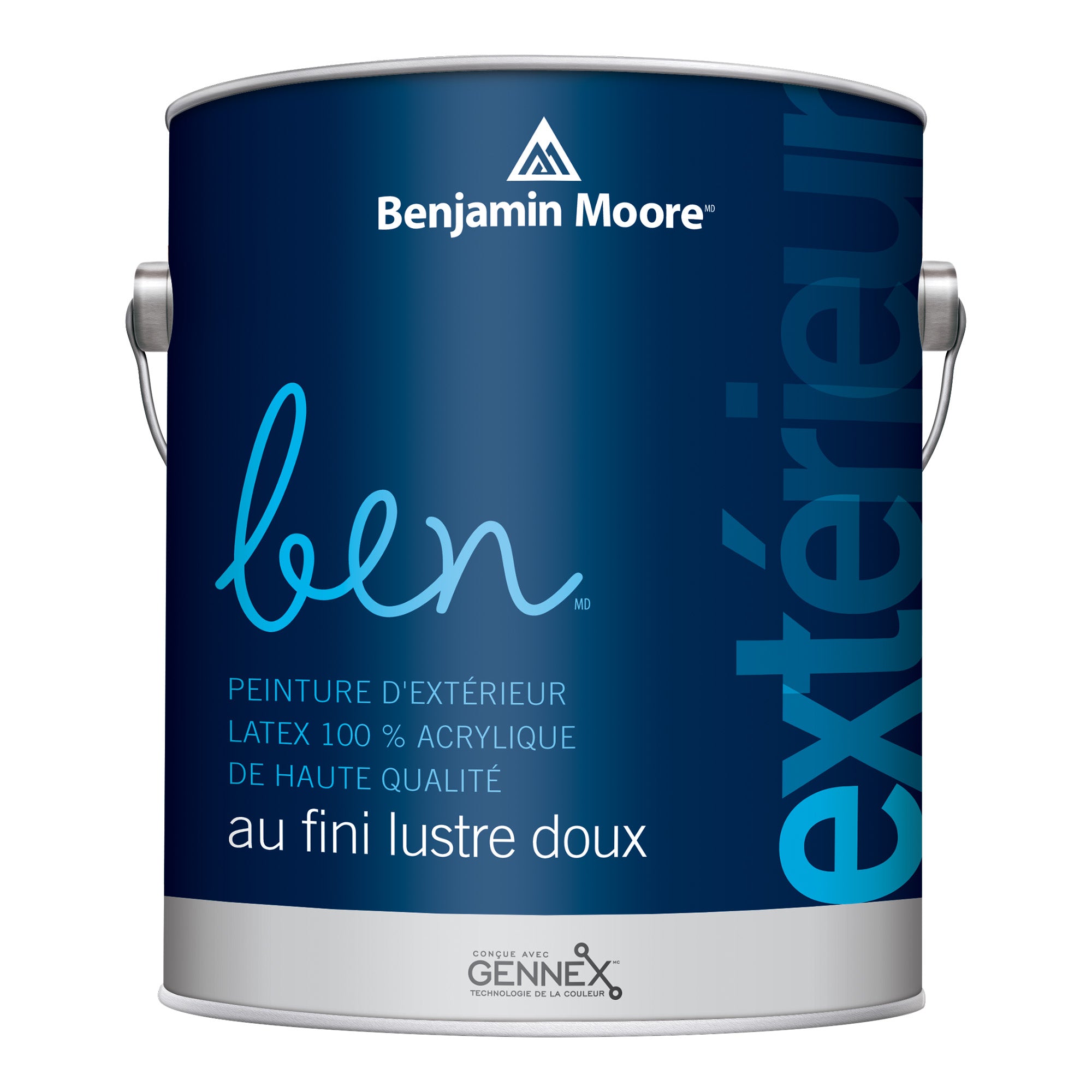 Peinture d’extérieur Ben Latex 100 % acrylique lustre doux base 2, 946 ml