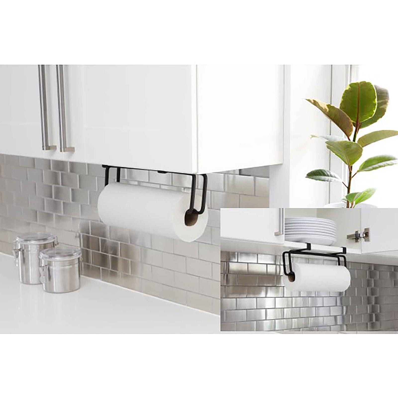 Porte-essuie-tout polyvalent Squire, noir