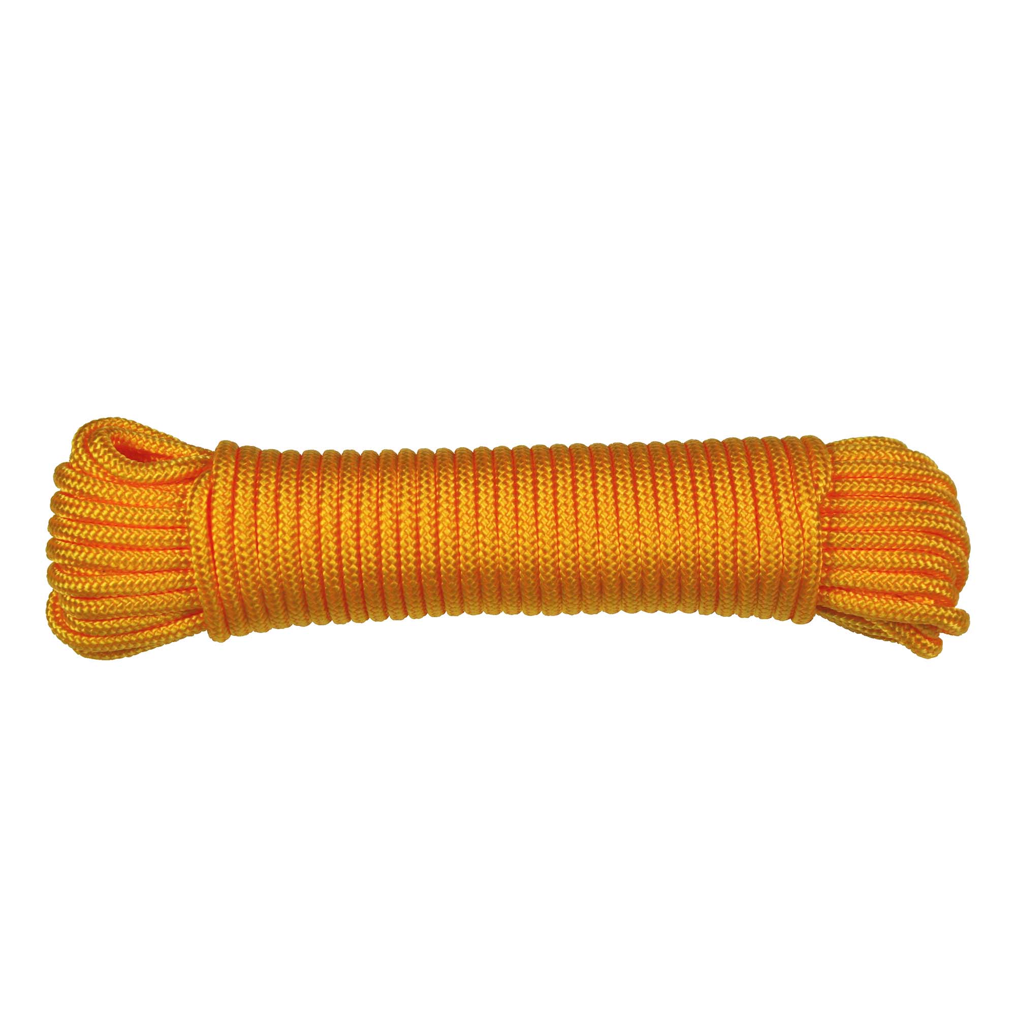 Corde de polyester tressée en losange de 5/32'', orange - 45'