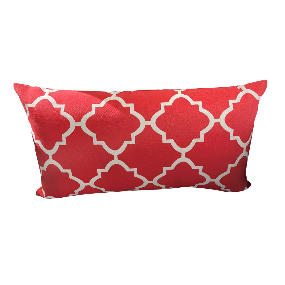 Coussin  d&#39;extérieur rectangulaire de 11&#39;&#39; x 20&#39;&#39;, rouge