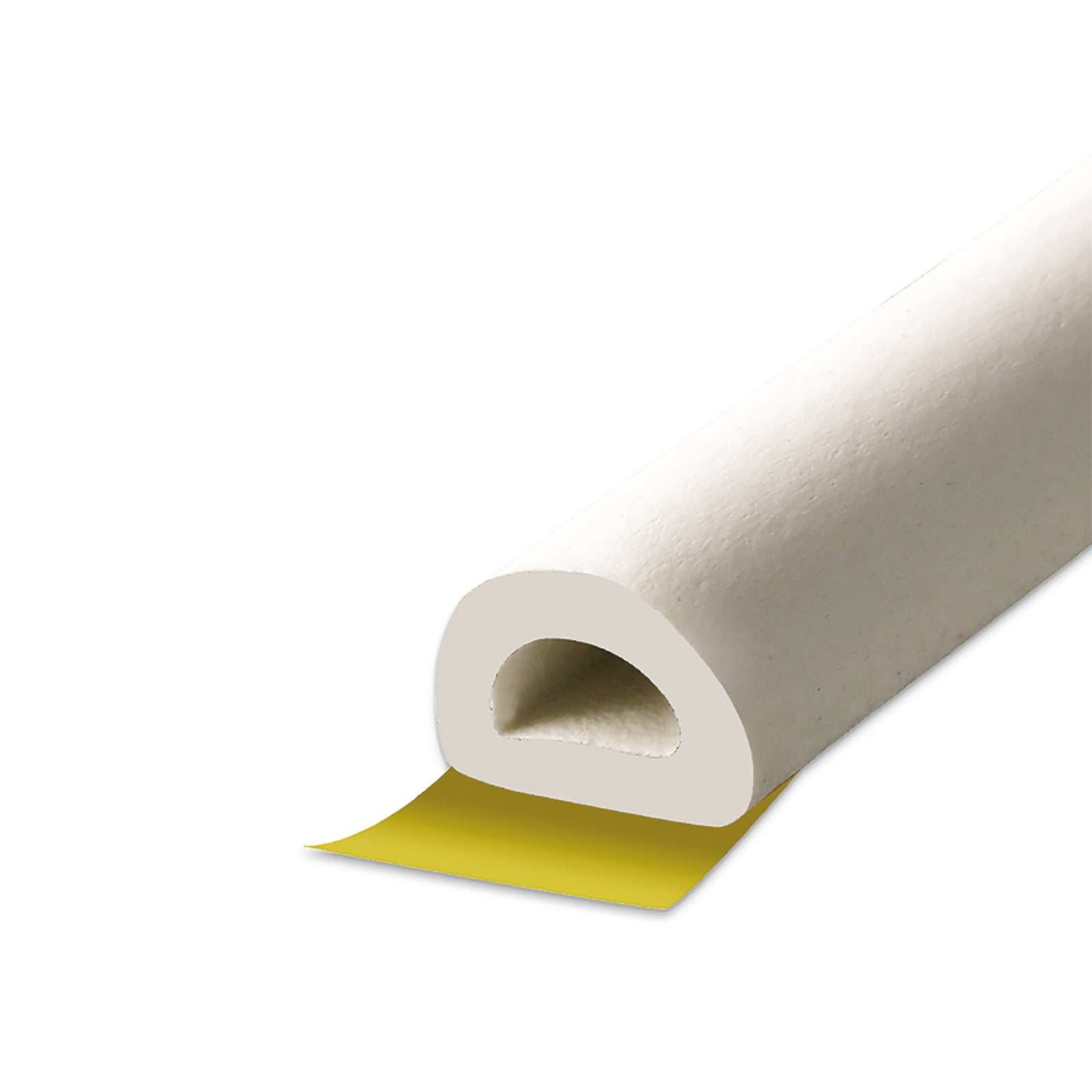 Ruban mousse en caoutchouc premium auto-adhésif profil "D" 0,312 po x 0,343 po x 17 pi