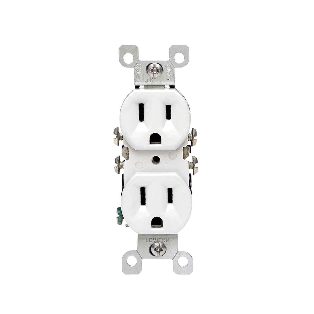 Prise double CU/AL de 15 A / 125 V, blanc