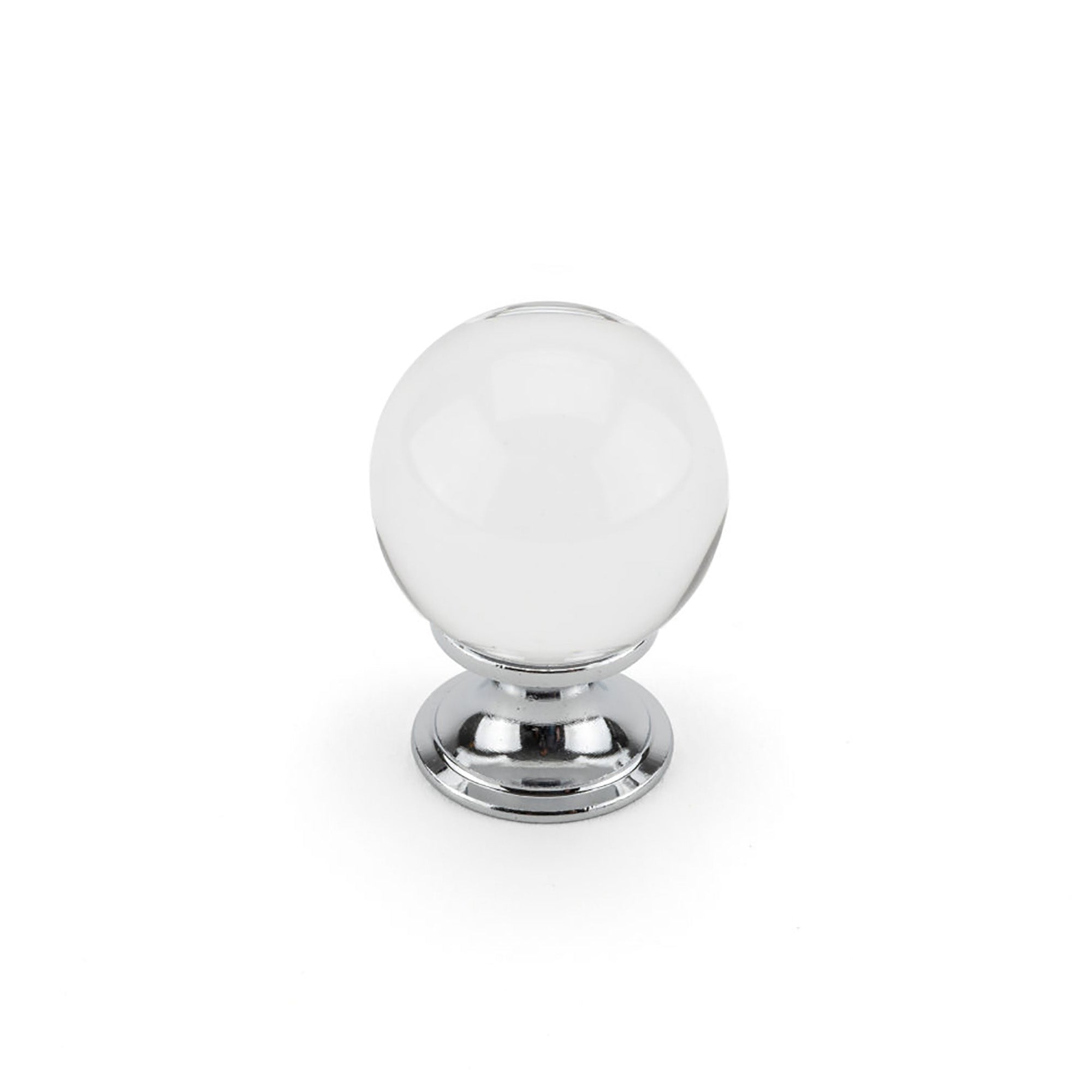 Bouton contemporain avec chrome et verre, # 0330