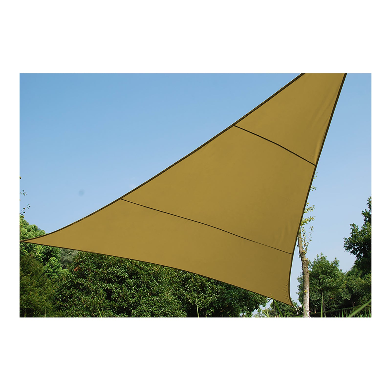 Voile d'ombrage en triangle de 3,6 m, sable