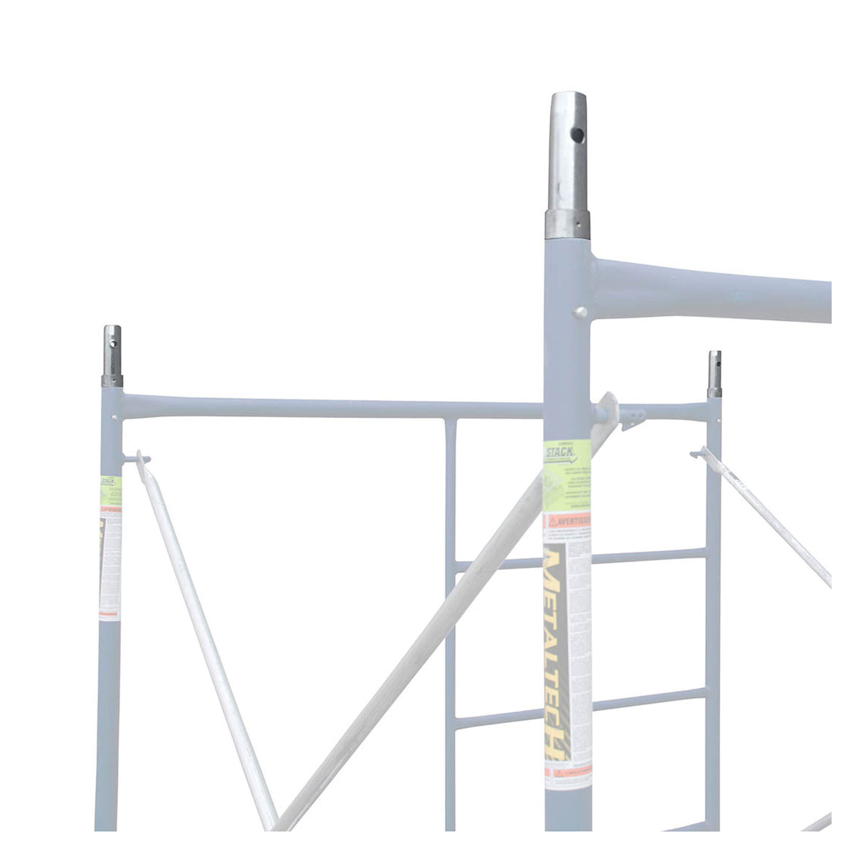 Goupille avec ressort en acier galvanisé, 1,75 '' x 10,5''