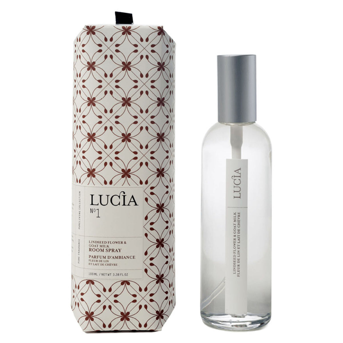 Parfum d’ambiance Lucia N° 1, fleur de lin et lait de chèvre (100 ml)