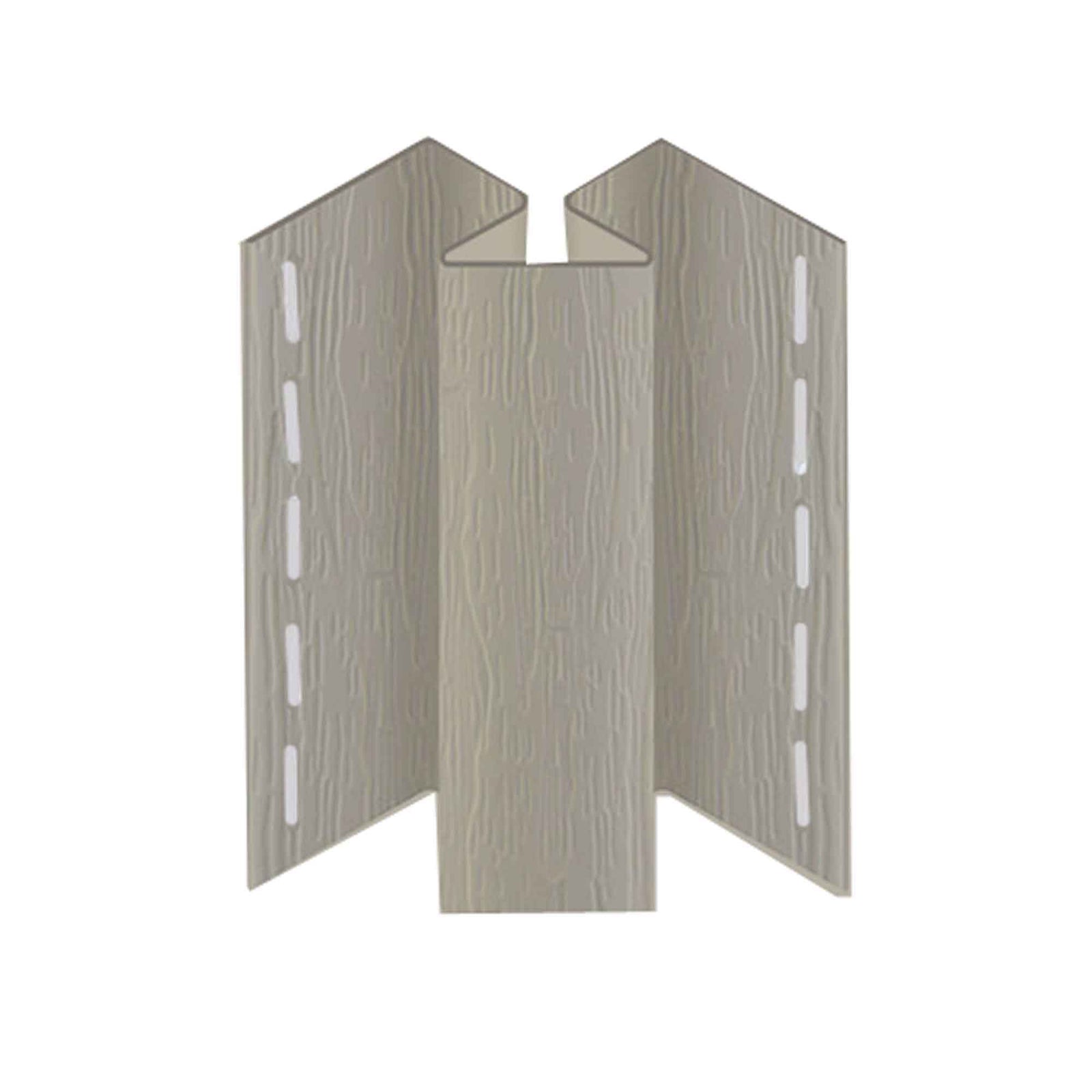 Moulure de coin intérieur en vinyle beige, 10' x 3/4" x 1-3/8"