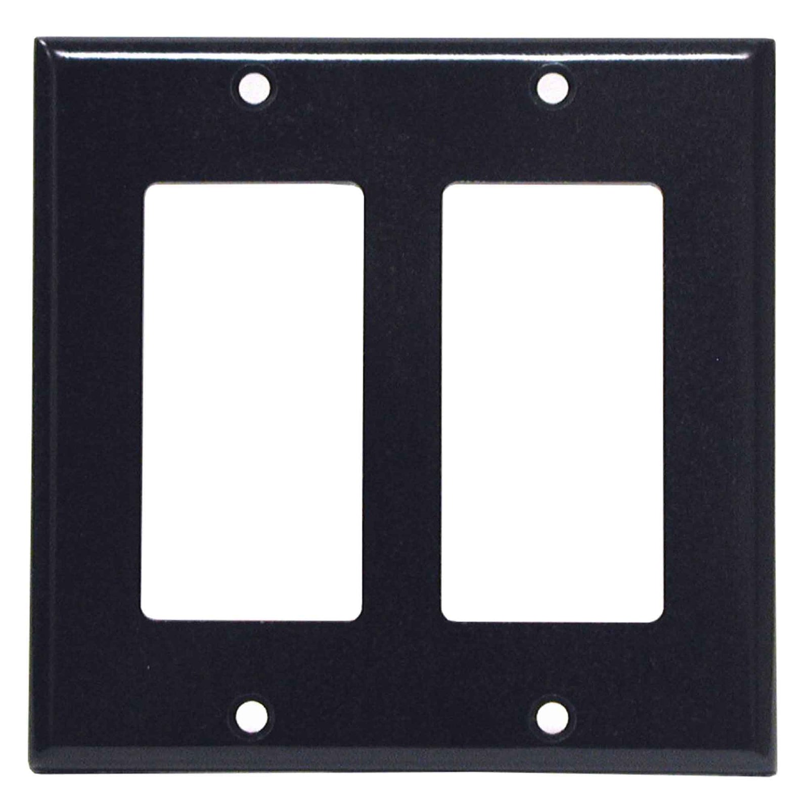 Plaque murale Decora pour 2 dispositifs, noir