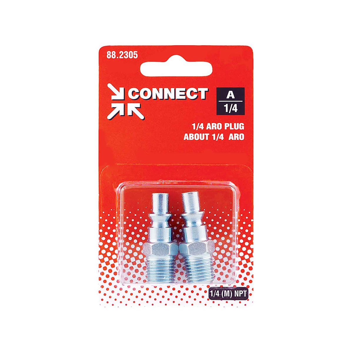 Embout 1/4 Aro 210 en acier, 1/4 (M) NPT (2 unités)