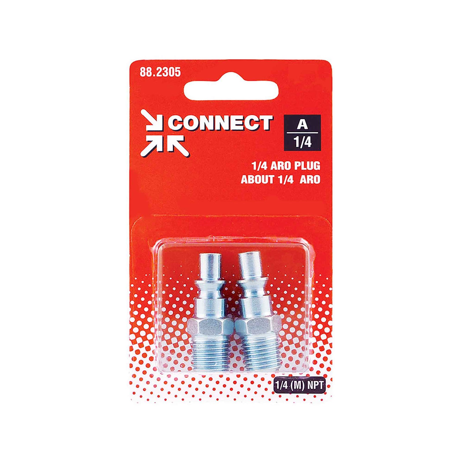 Embout 1/4 Aro 210 en acier, 1/4 (M) NPT (2 unités)