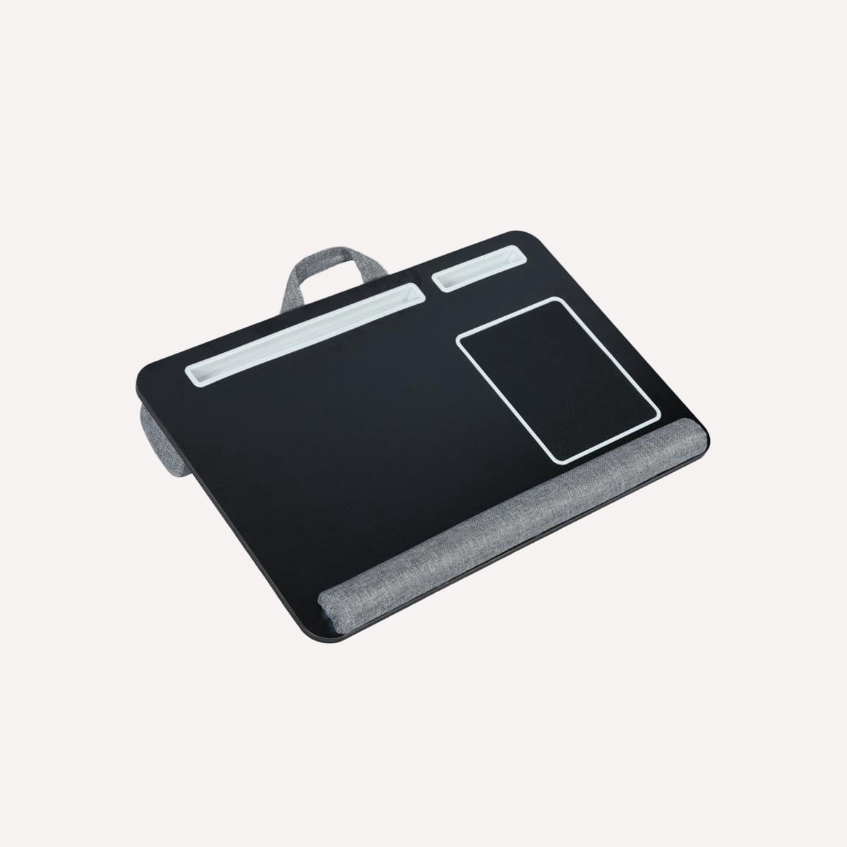 Support pour ordinateur portable avec coussin, noir