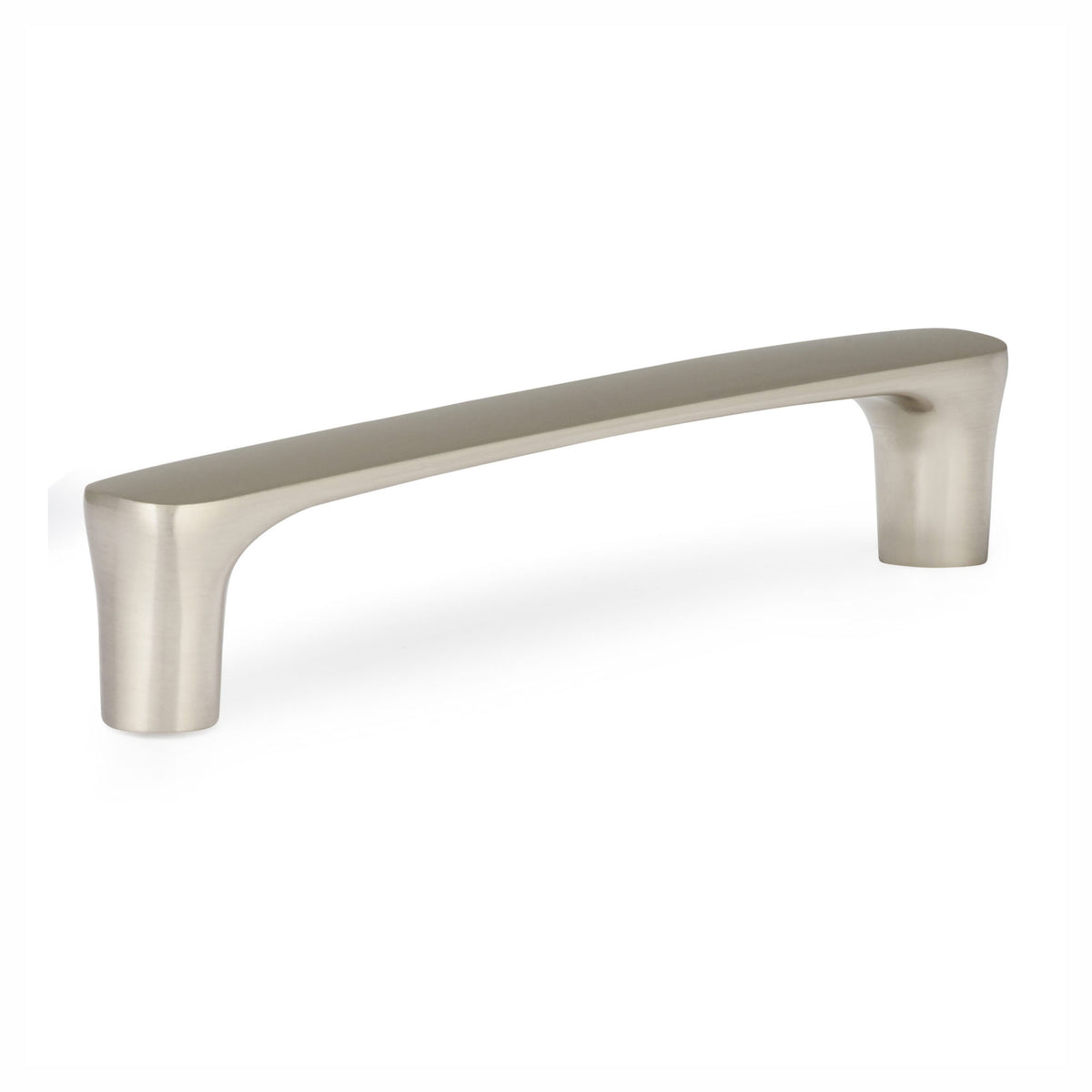 Poignée Imperia en métal nickel brossé, 128 mm C/C