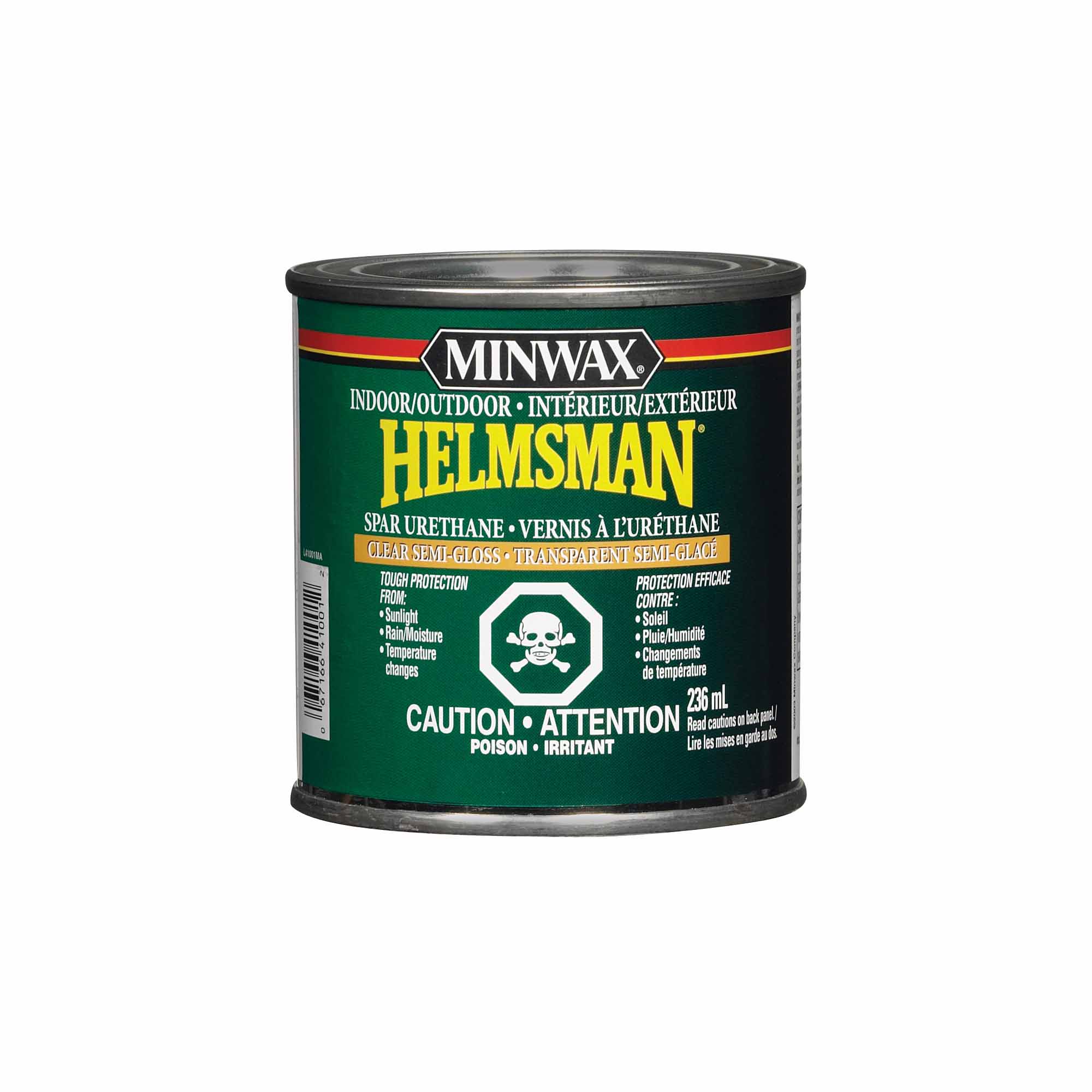 Minwax Helmsman intérieur / extérieur vernis uréthane transparent semi-lustré, 236 ml