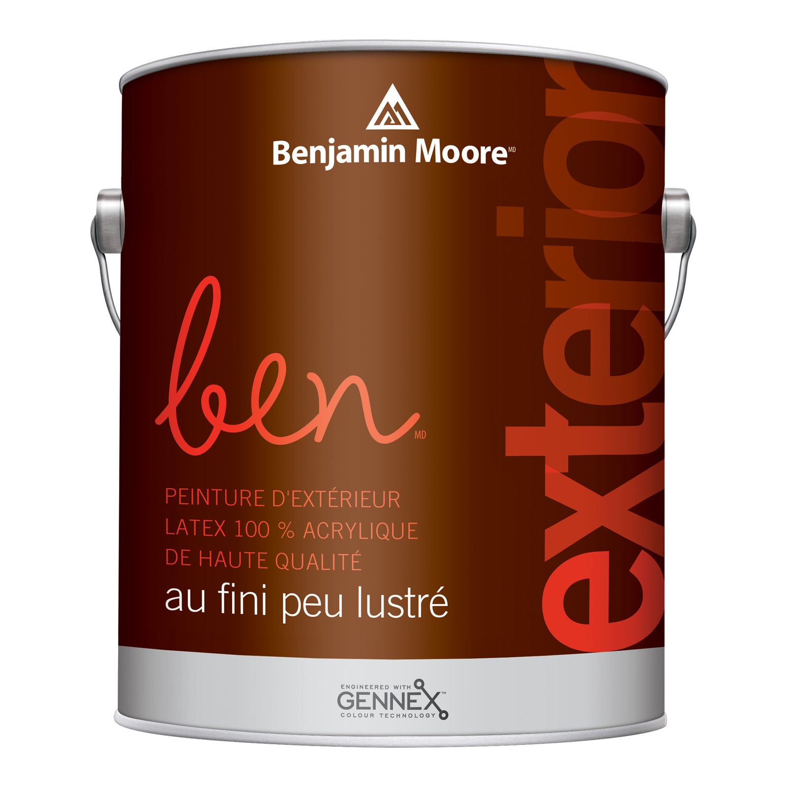 Peinture d’extérieur Ben Latex 100 % acrylique peu lustré, base 2, 3,79 L