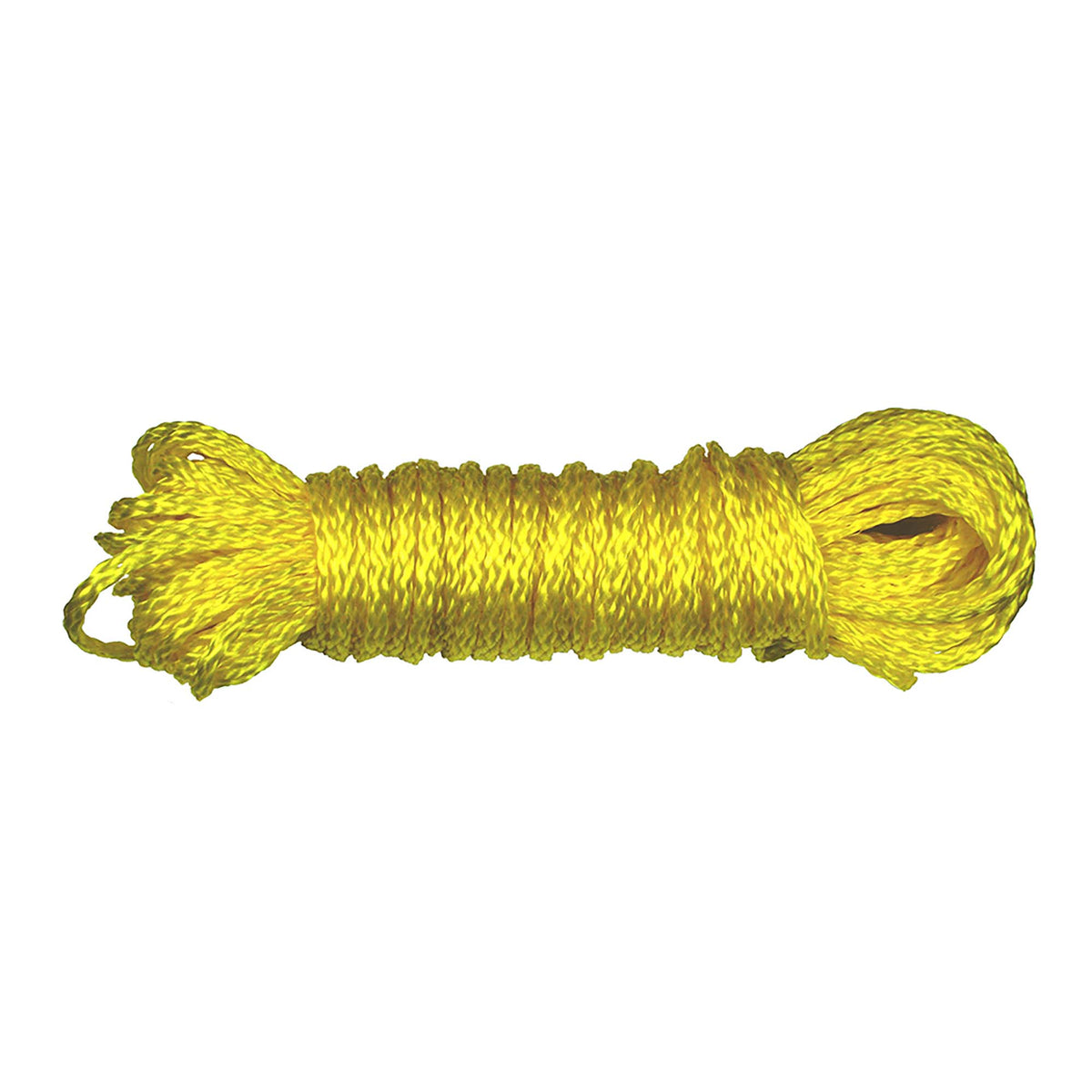 Corde de polypropylène tressée à vide de 1/4&#39;&#39;, jaune - 50&#39;