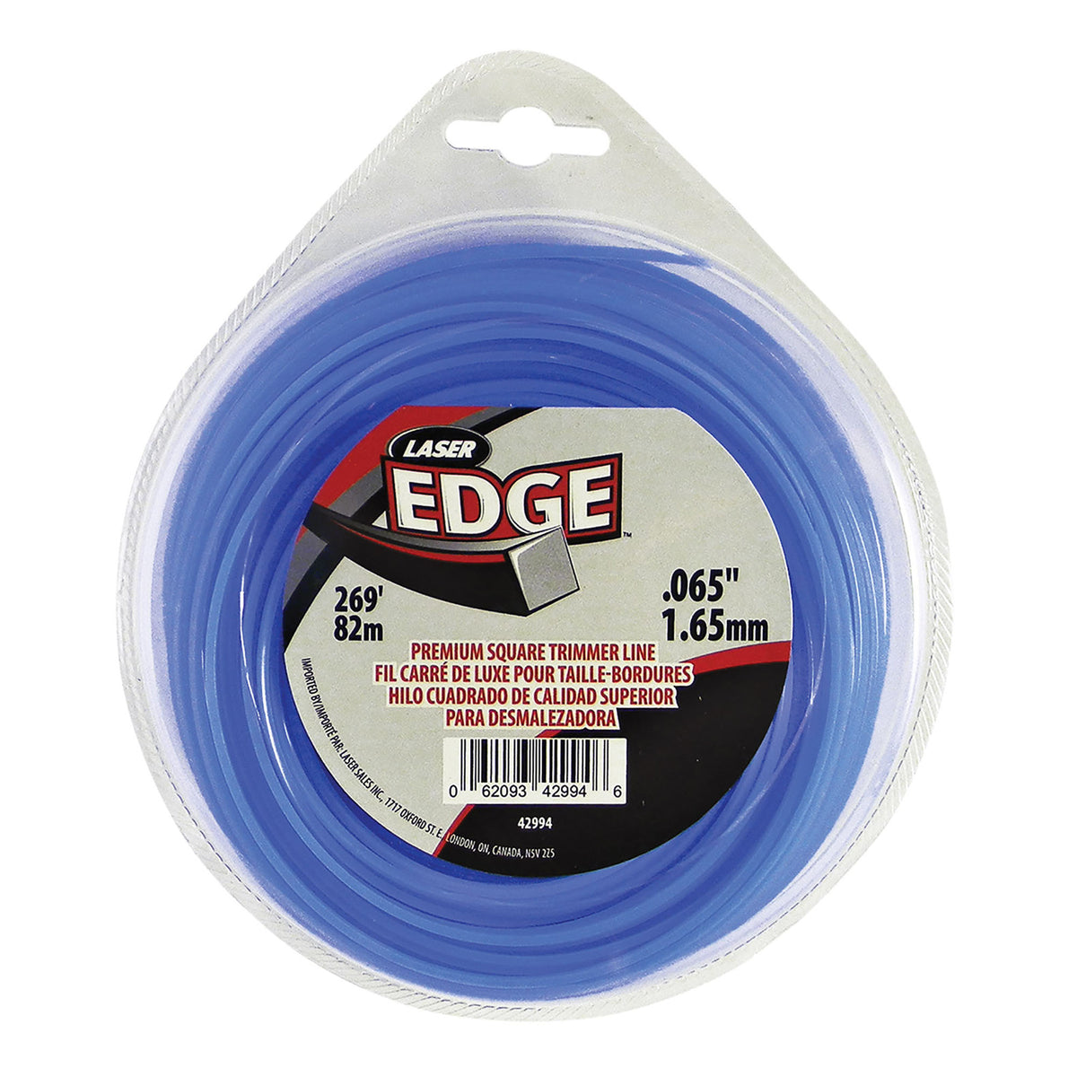 Fil carré pour coupe-bordure, 0,065'' x 269' (bleu)