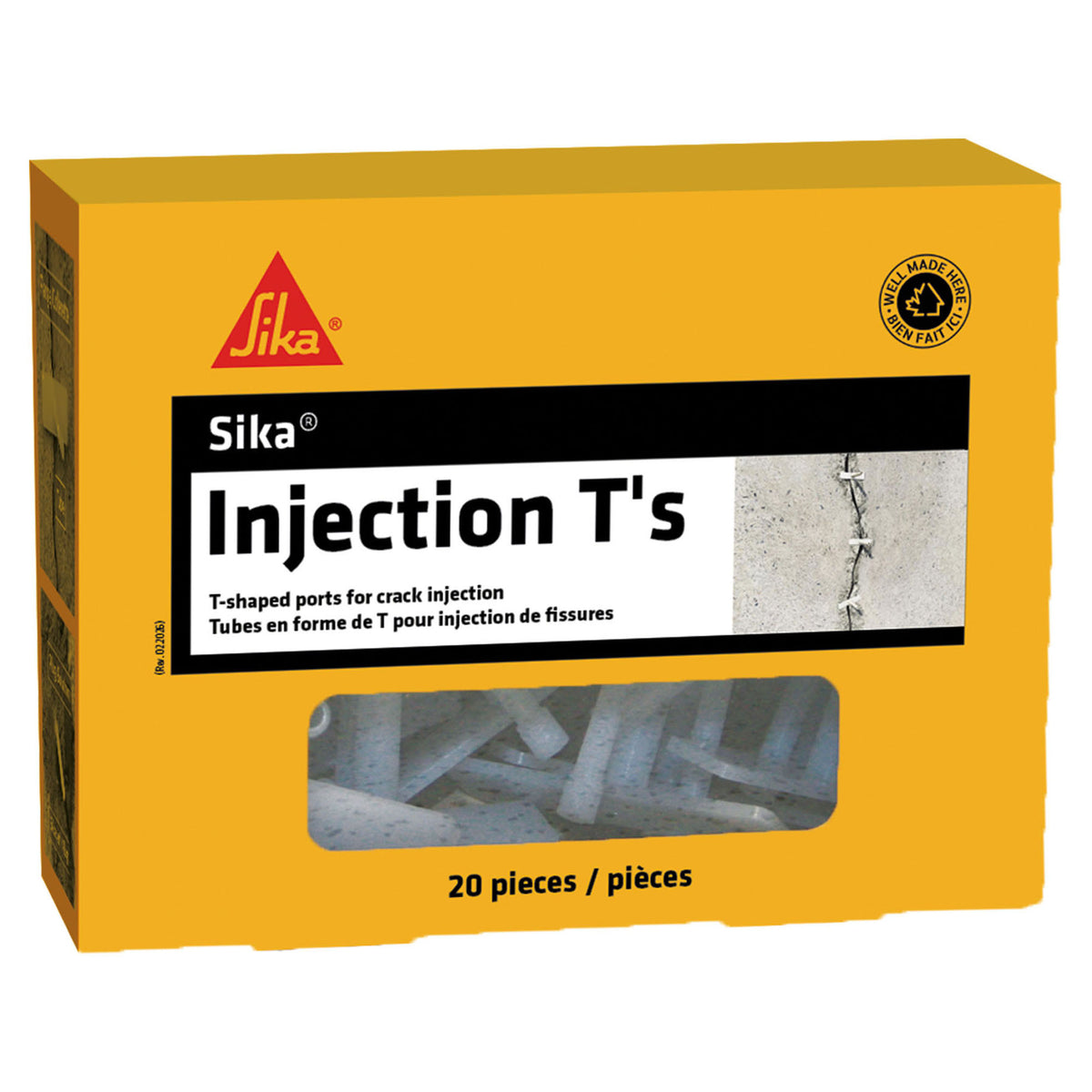 Tubes en forme de ''T'' pour injection de fissures Sika injection T's, 20 pièces