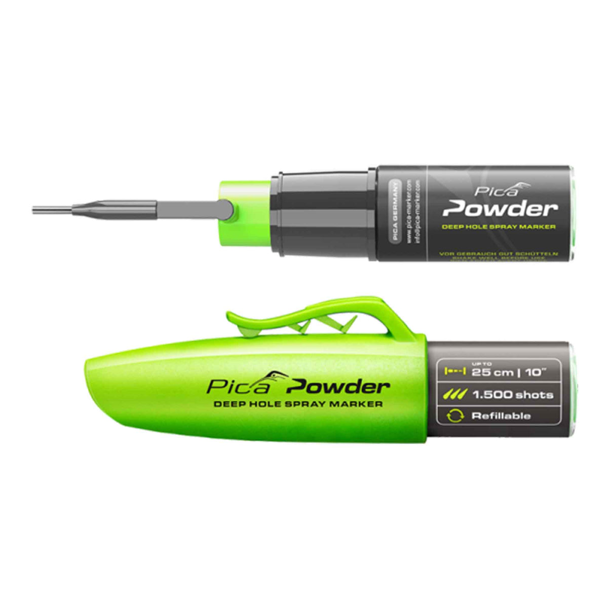 Marqueur spray en poudre Pica, vert