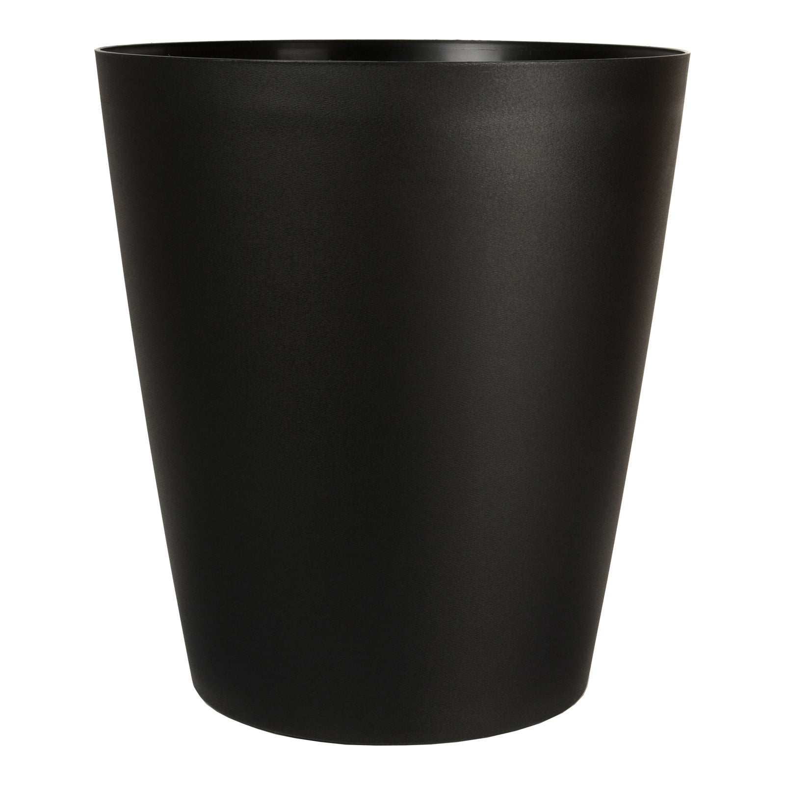 Jardinière Bistro ronde et noire, 12'' x 13,63''