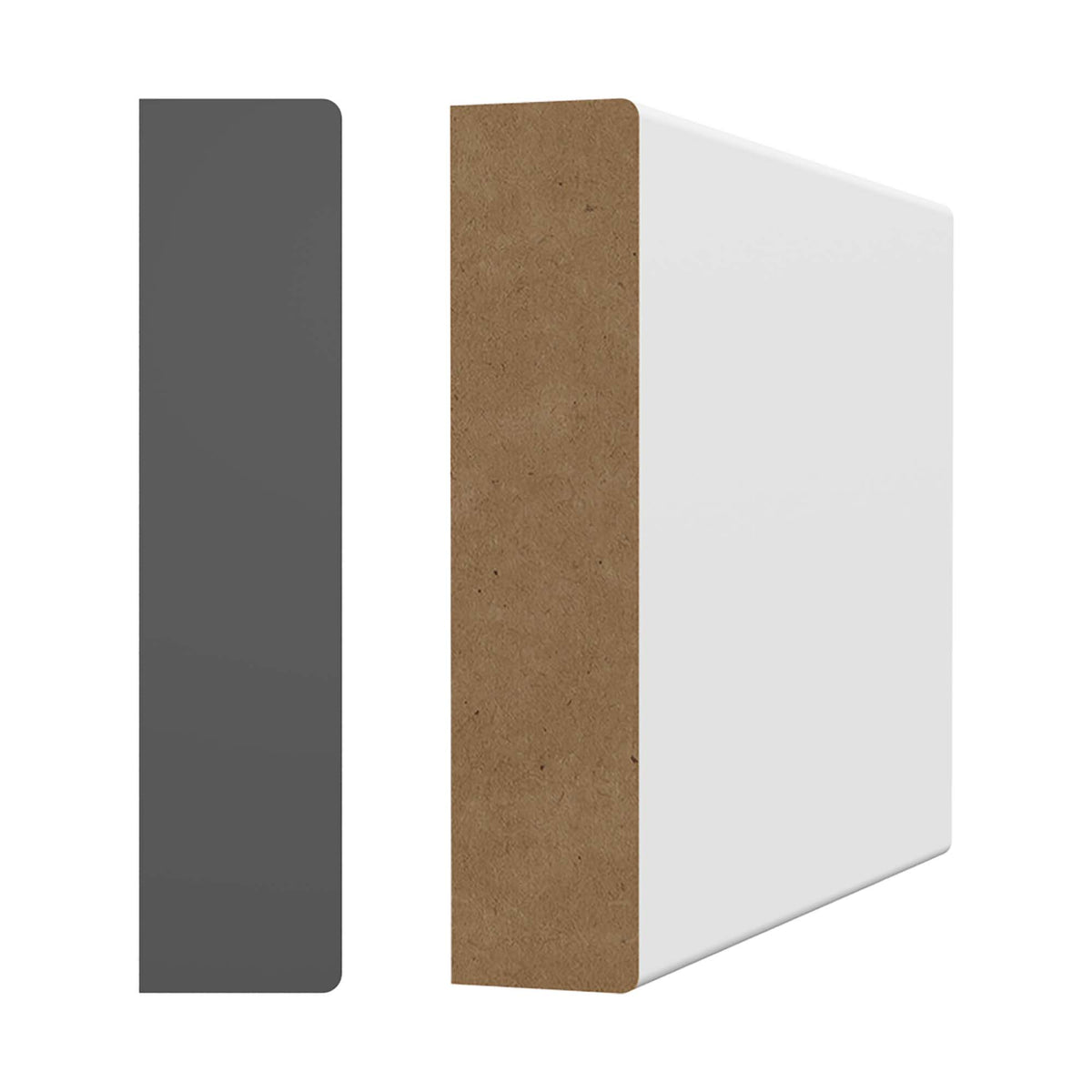 Cadrage en MDF avec apprêt blanc 5/8&#39;&#39;x2-3/4&#39;&#39;x7&#39;-1&#39;&#39;  