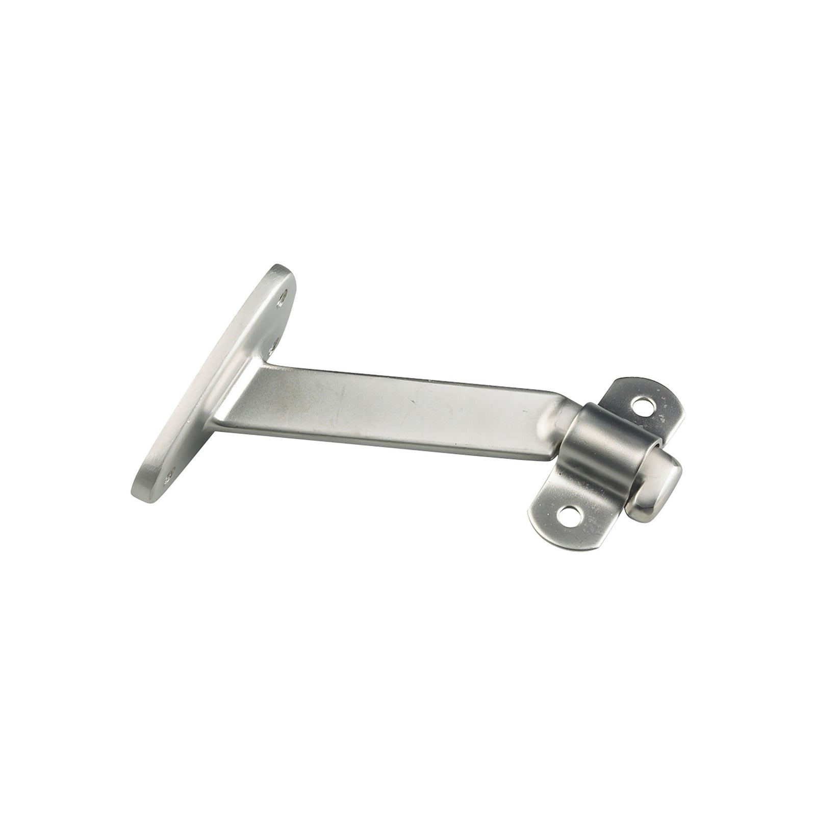 Support robuste en aluminium à bras long pour main courante en bois de 4-1/16'', nickel mat