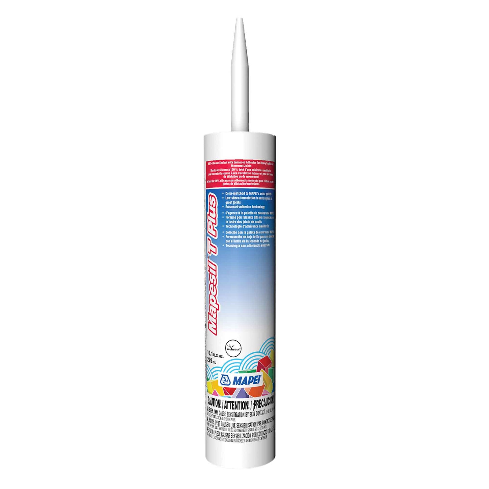 Mastic de silicone Mapesil T Plus de 299 ml, gris #09