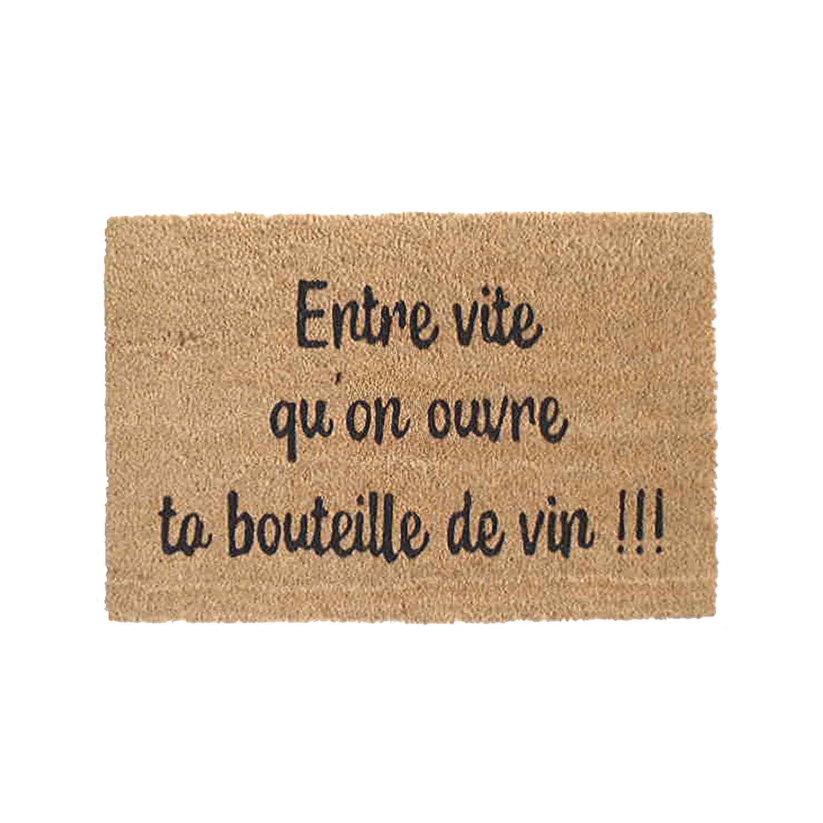 Tapis coco ''Entre vite'', 15,75" x 23,62"