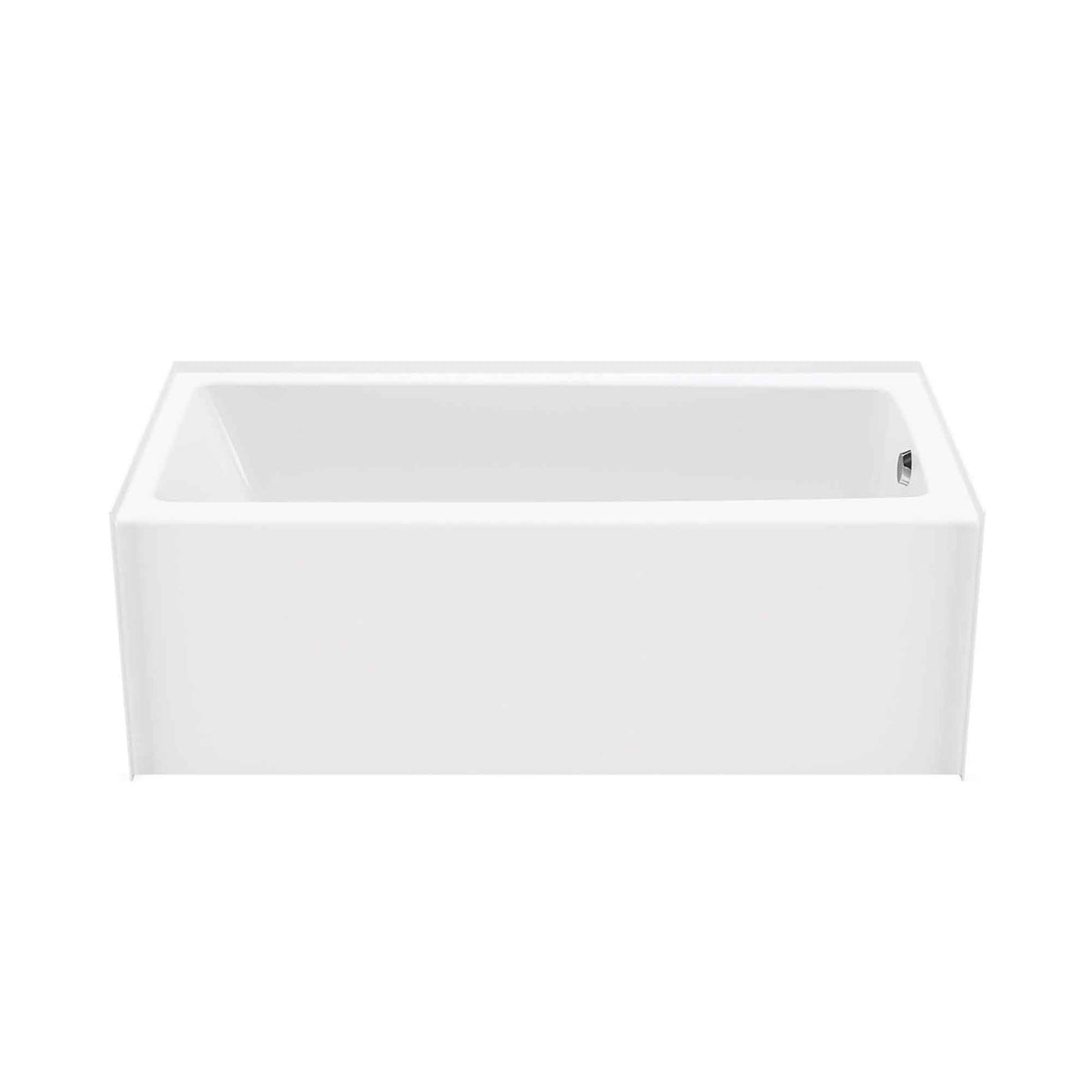 Bain Bosca en acrylique blanc avec drain à droit 