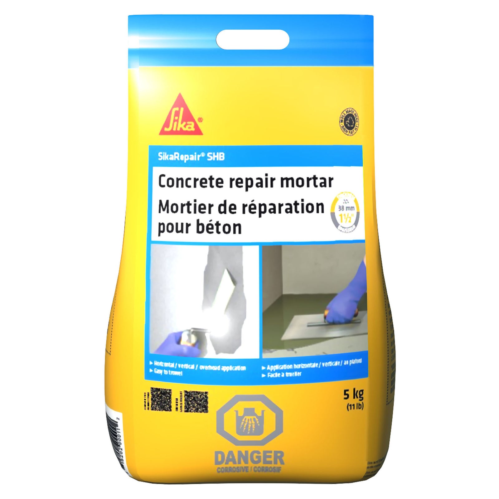 Mortier de réparation pour béton SikaRepair SHB, 5 kg