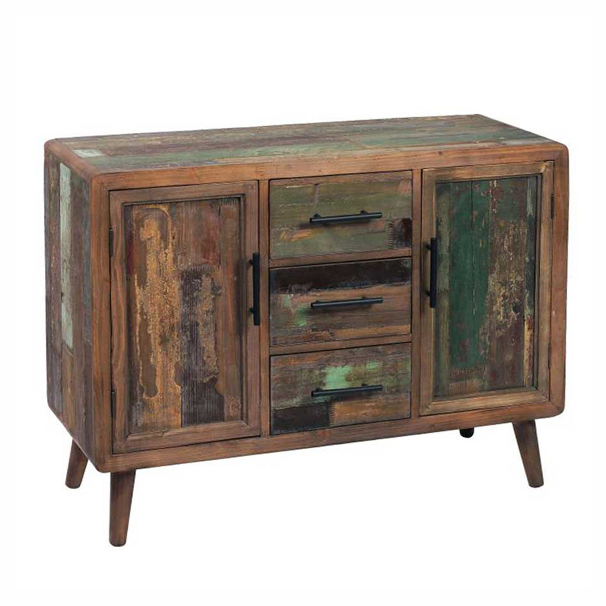 Commode rustique en bois à 3 tiroirs, 38-1/2" x 15-1/4'' x 29-1/2"