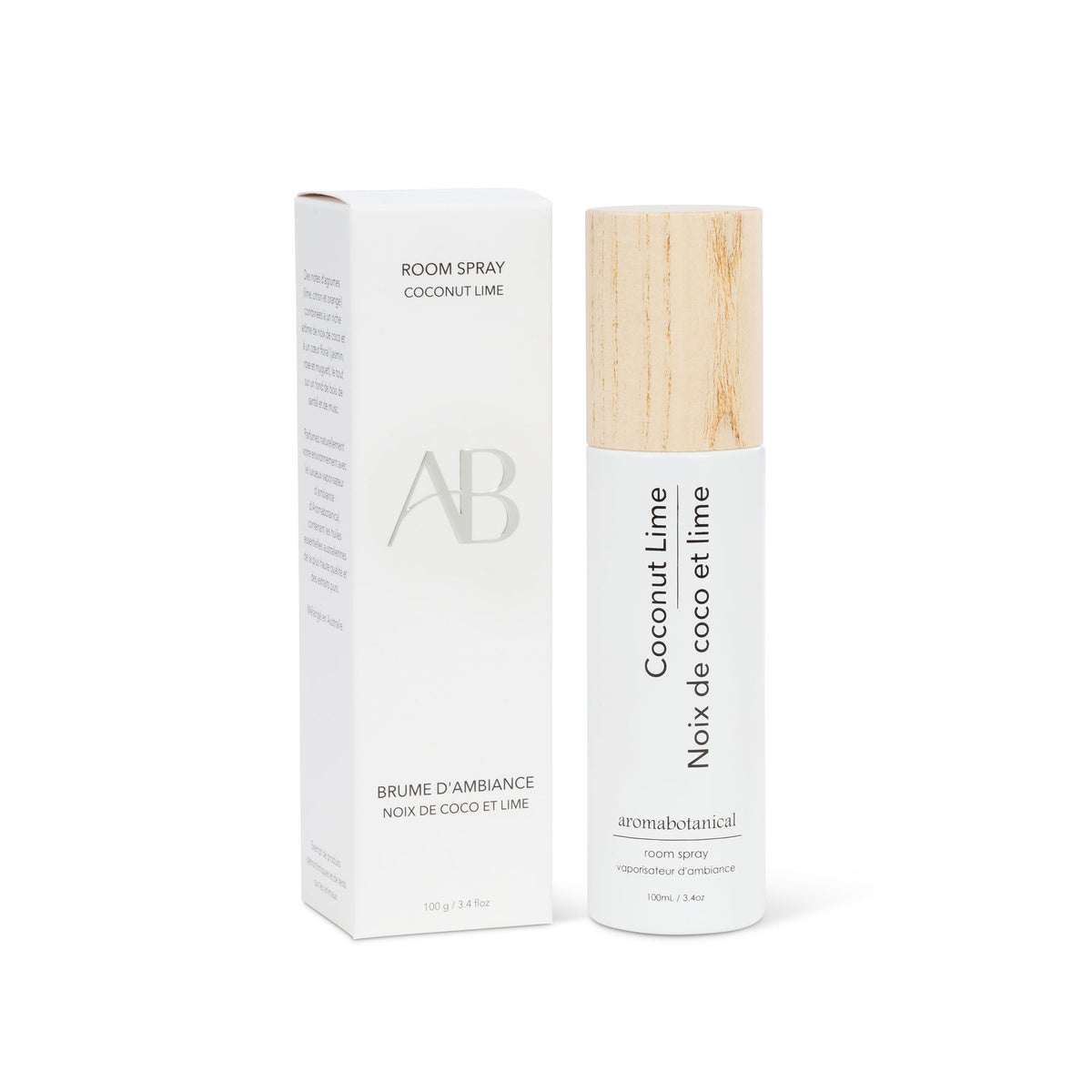 Brume d’ambiance de 100 ml, noix de coco et lime