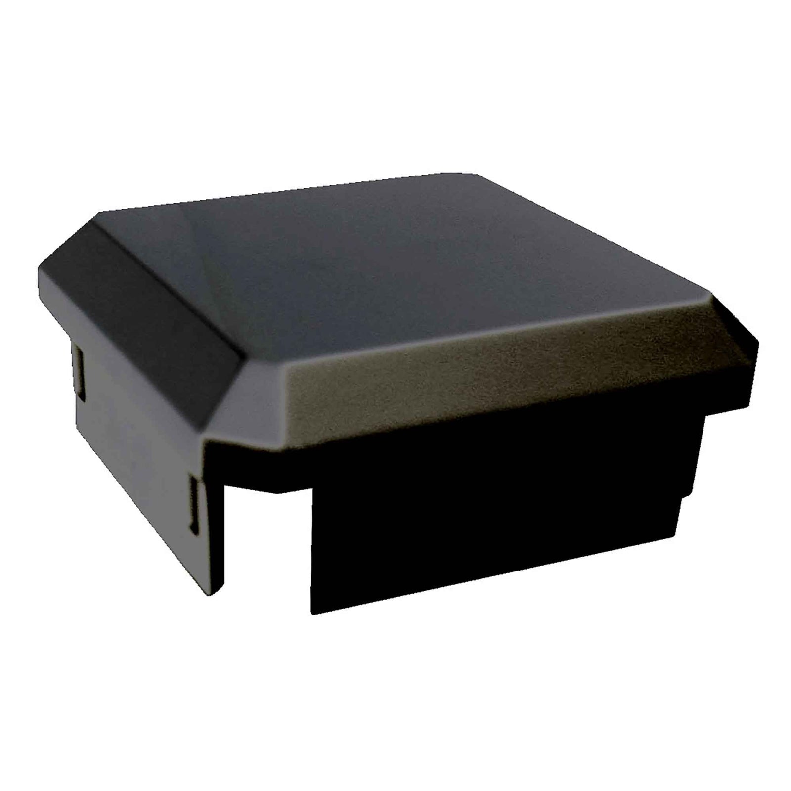 Capuchon plat pour poteau Kool-Ray de 3'' x 3'', noir