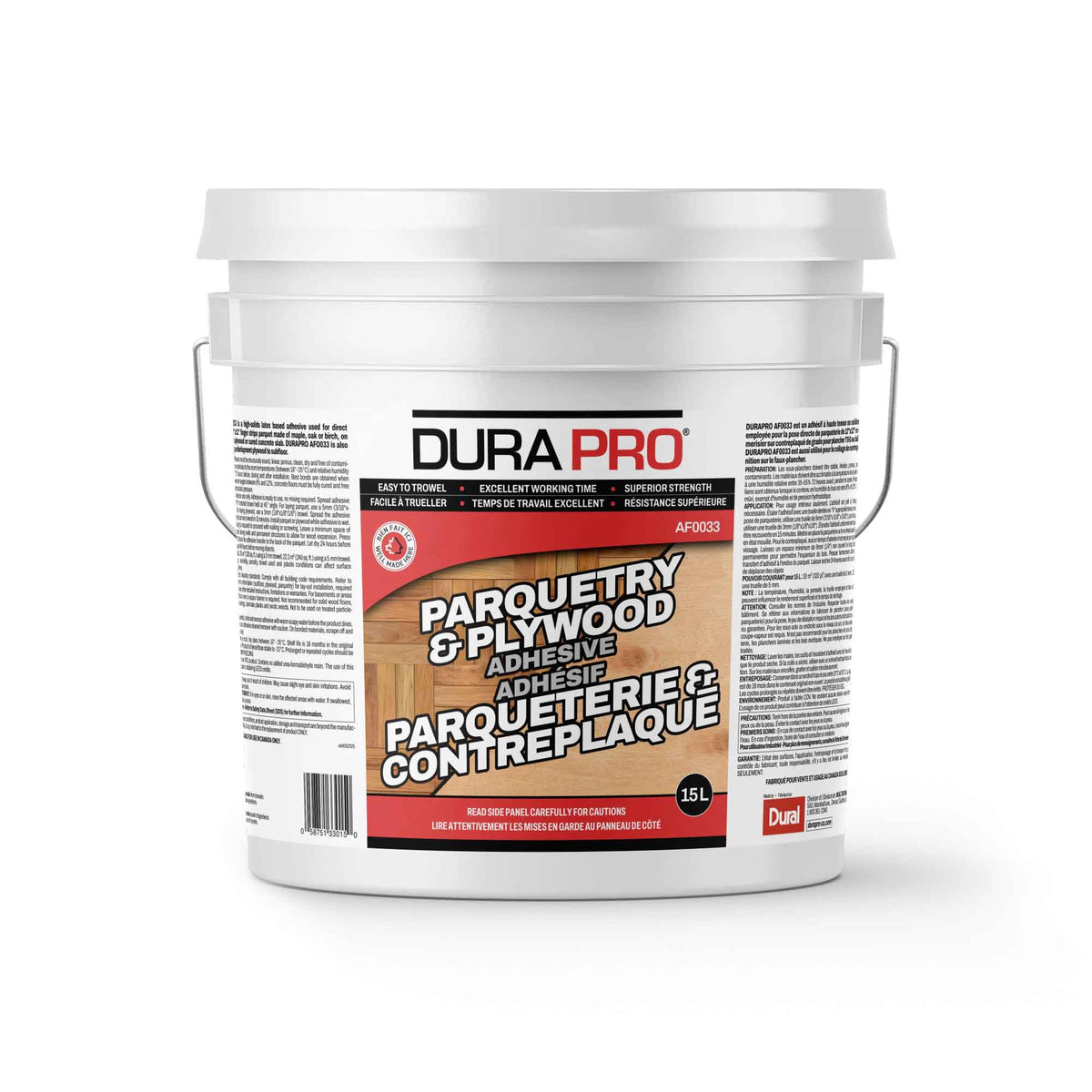 Adhésif pour parqueterie et contreplaqué, 15 L