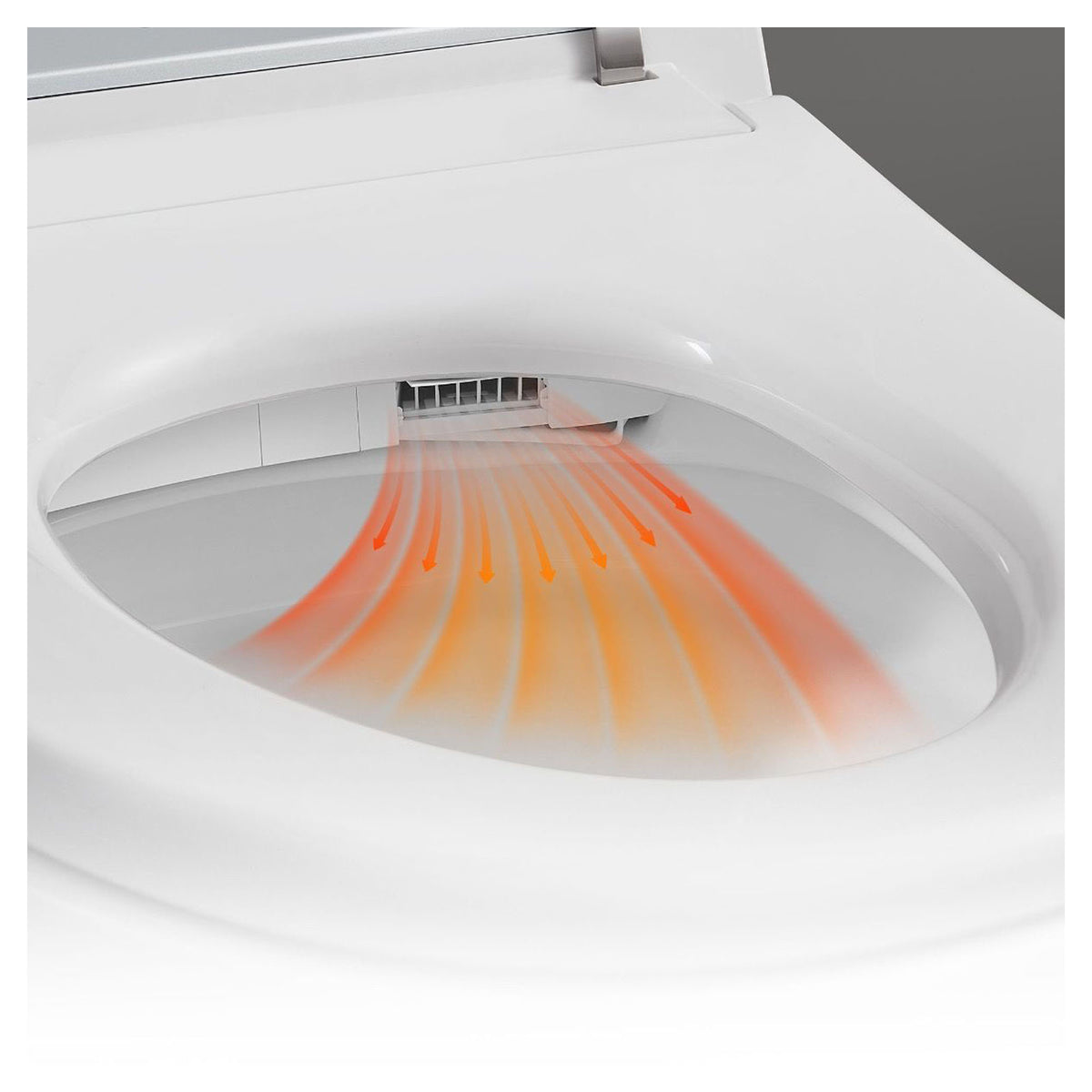 Toilette intelligente Ella à bidet avec réservoir intégré, 15,6" x 27,1" x 19,6"