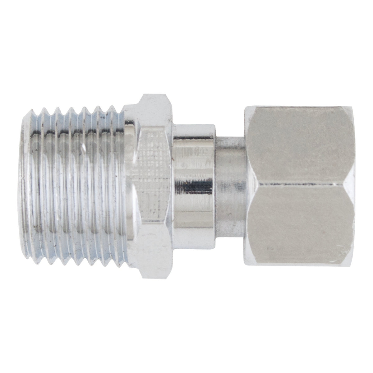 Adaptateur en laiton chromé, 3/8" x 1/2"
