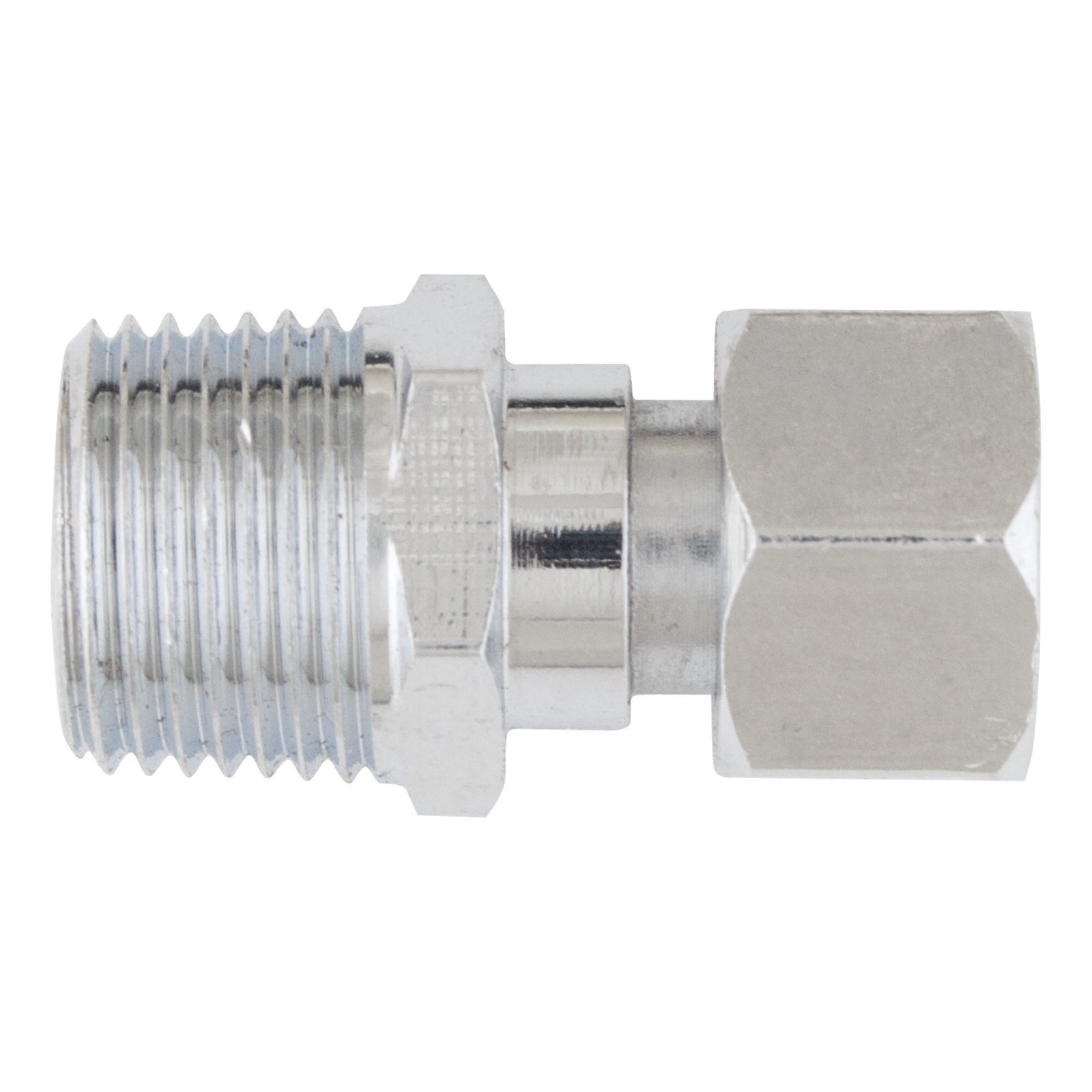 Adaptateur en laiton chromé, 3/8" x 1/2"