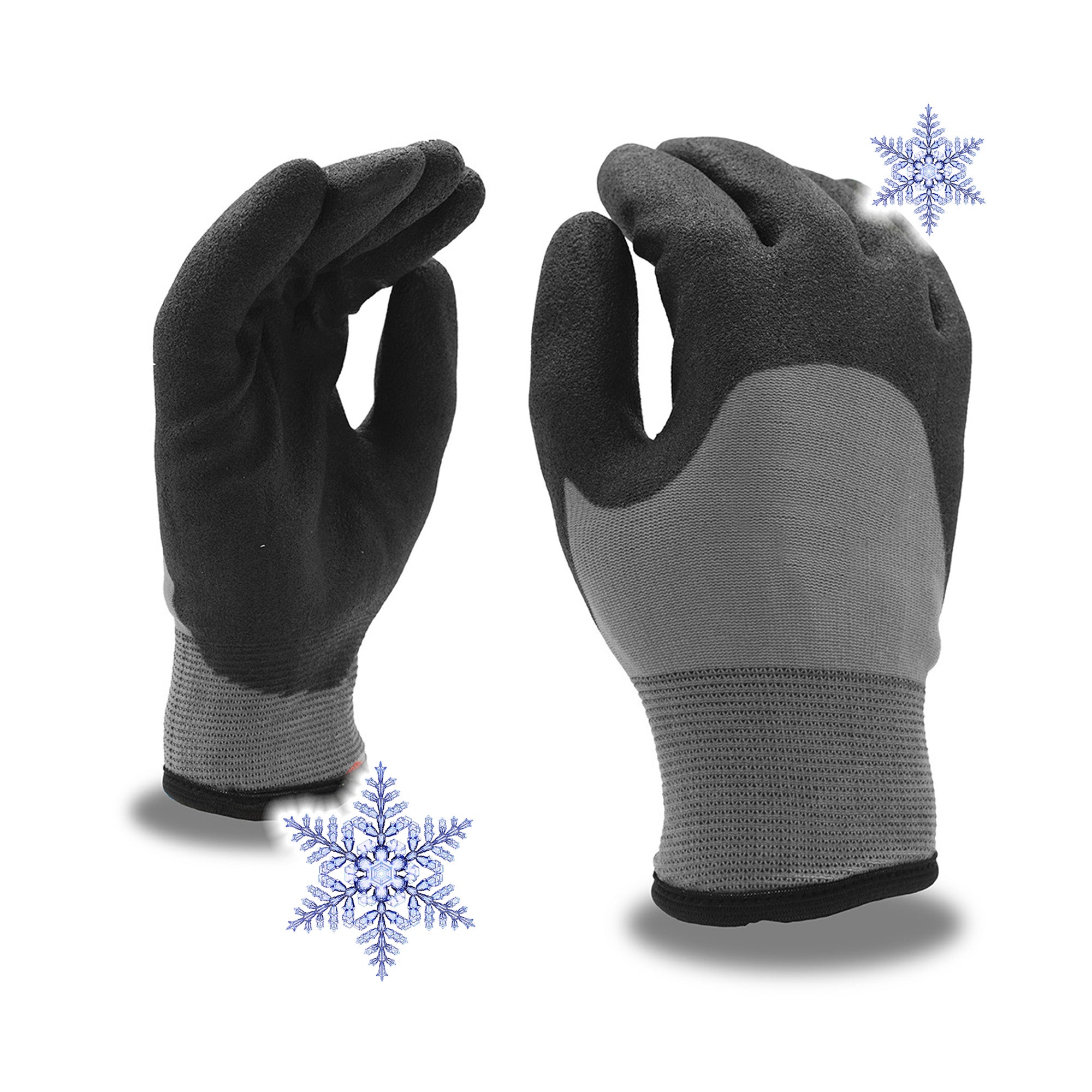 Gants d'hiver "GAGNON" en tricot enduit de mousse de latex, petit